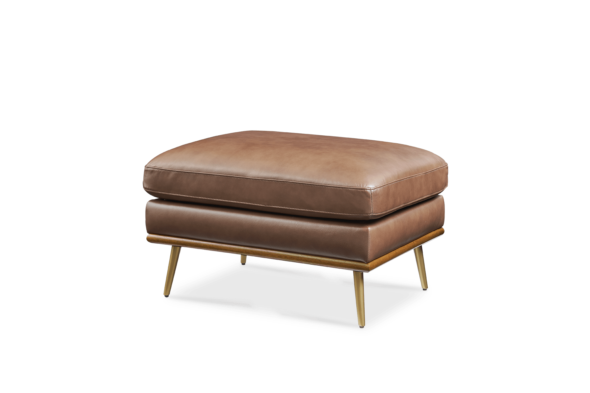 Isaac Leather Ottoman 7