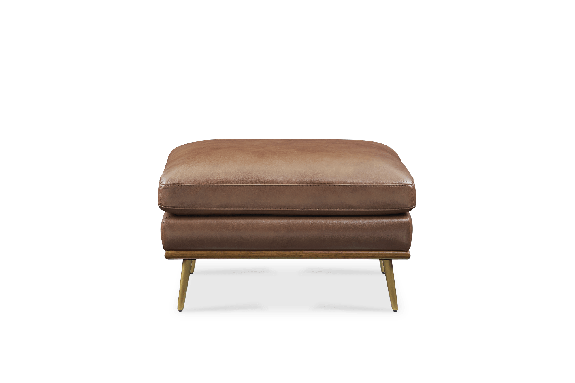 Isaac Leather Ottoman 2