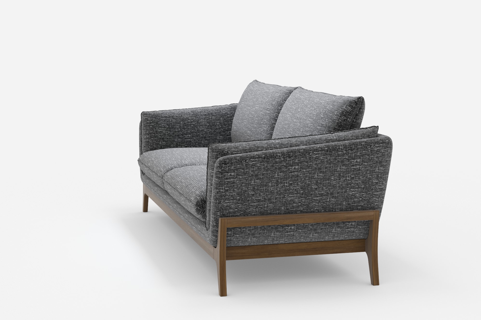 Remi Sofa, Ebony 360° view 6