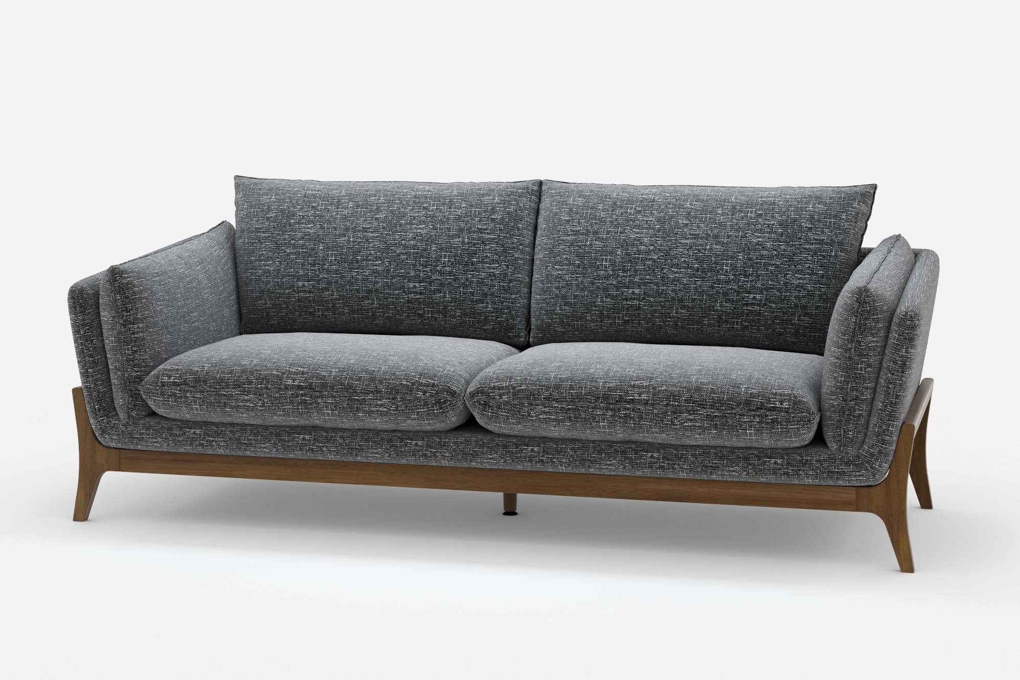 Remi Sofa, Ebony 360° view 2
