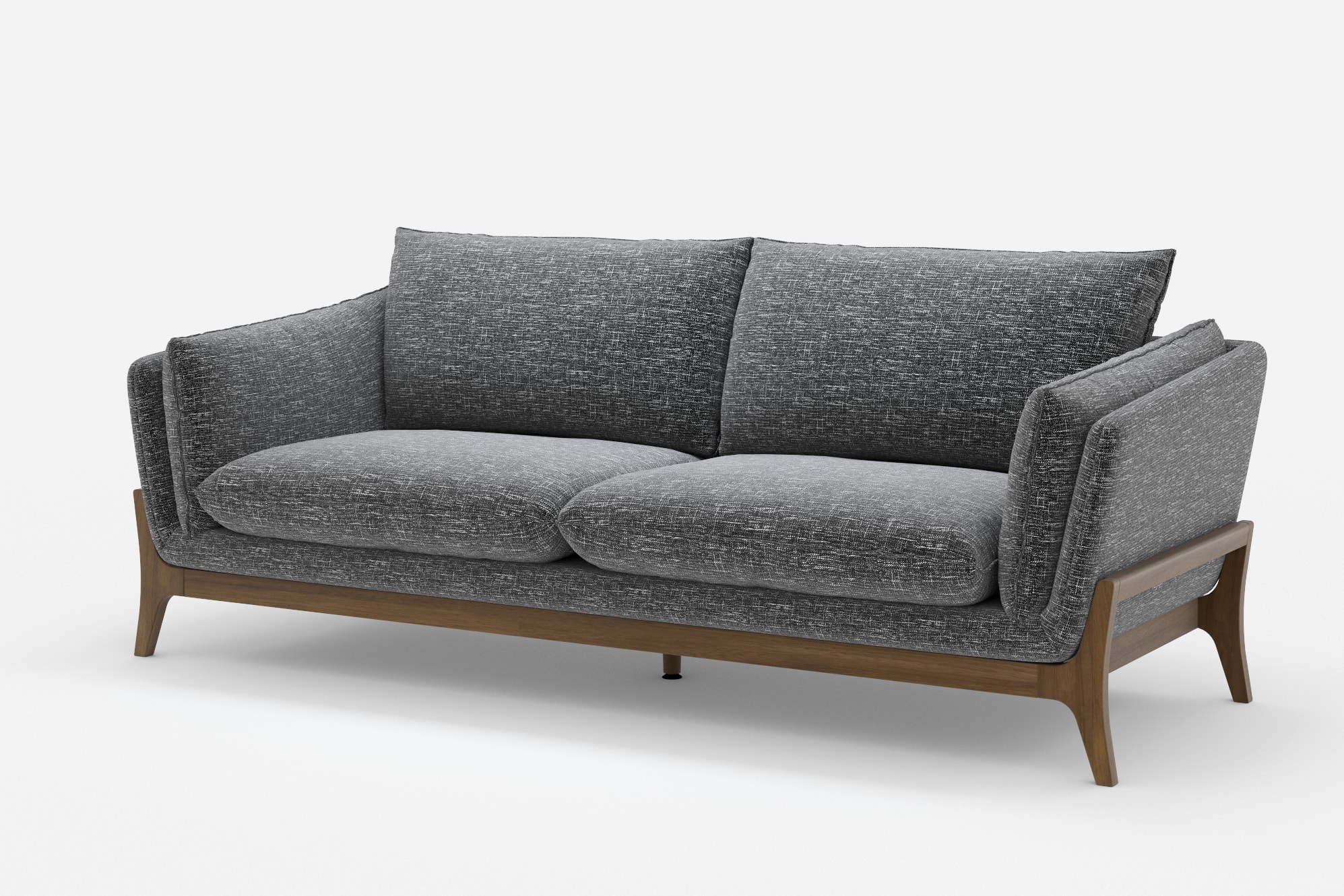 Remi Sofa, Ebony 360° view 3