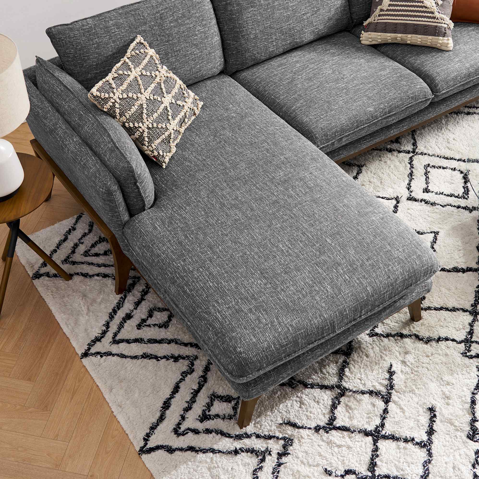 Remi Chaise Sectional Sofa with Ottoman 6