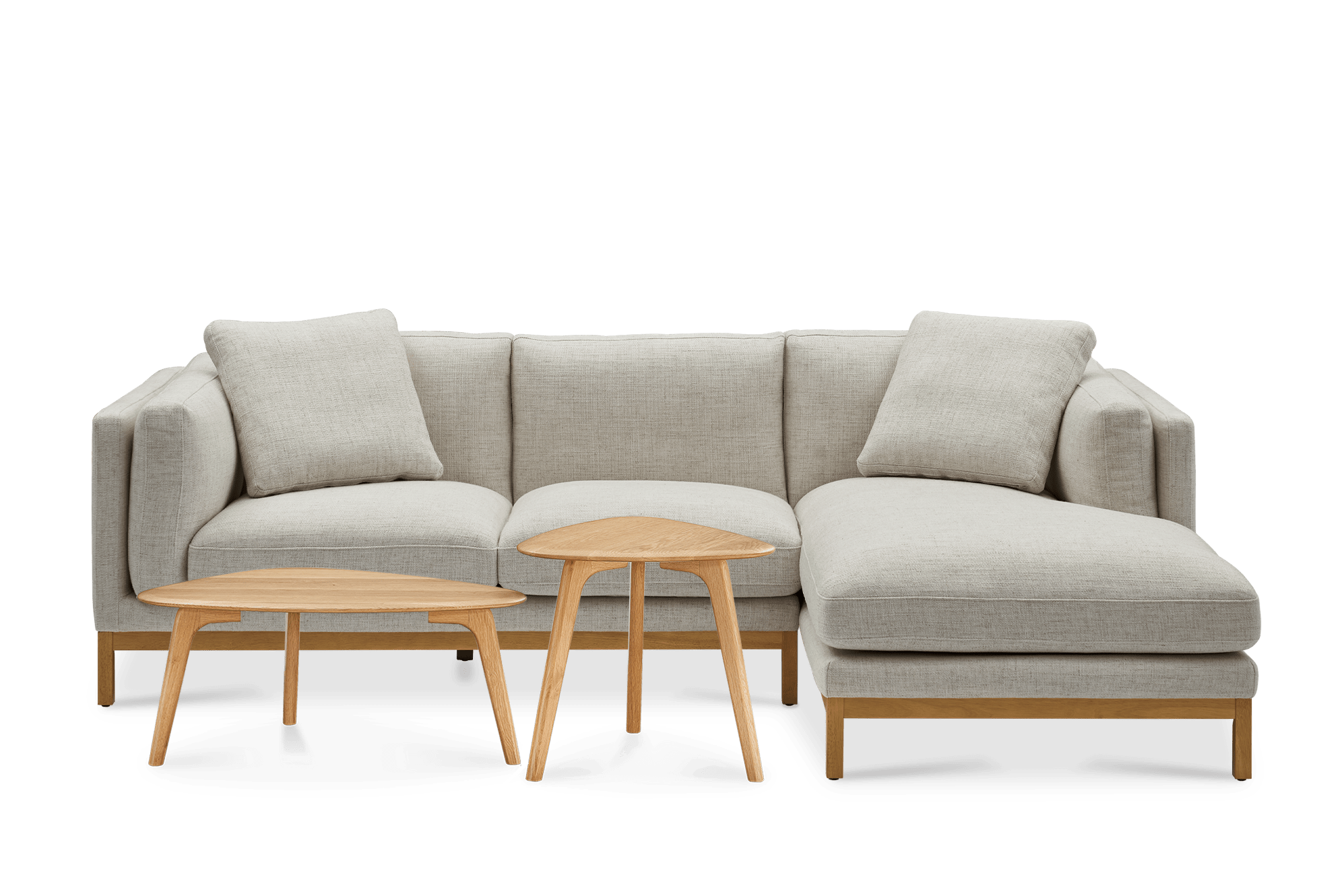 Owen Chaise Sectional Sofa with Vincent Coffee Table 2