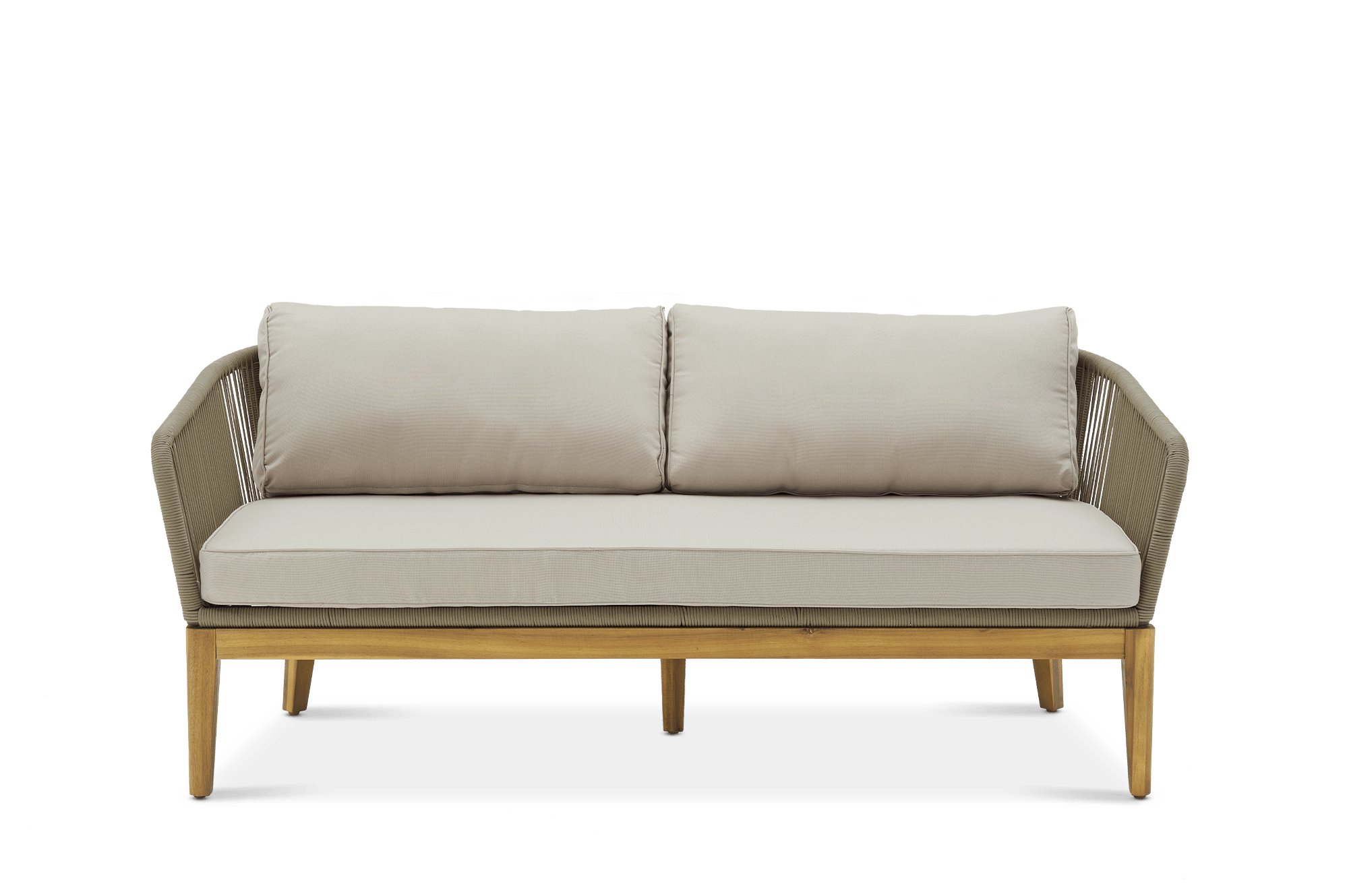 Maui Outdoor 2 Seater Sofa, Taupe