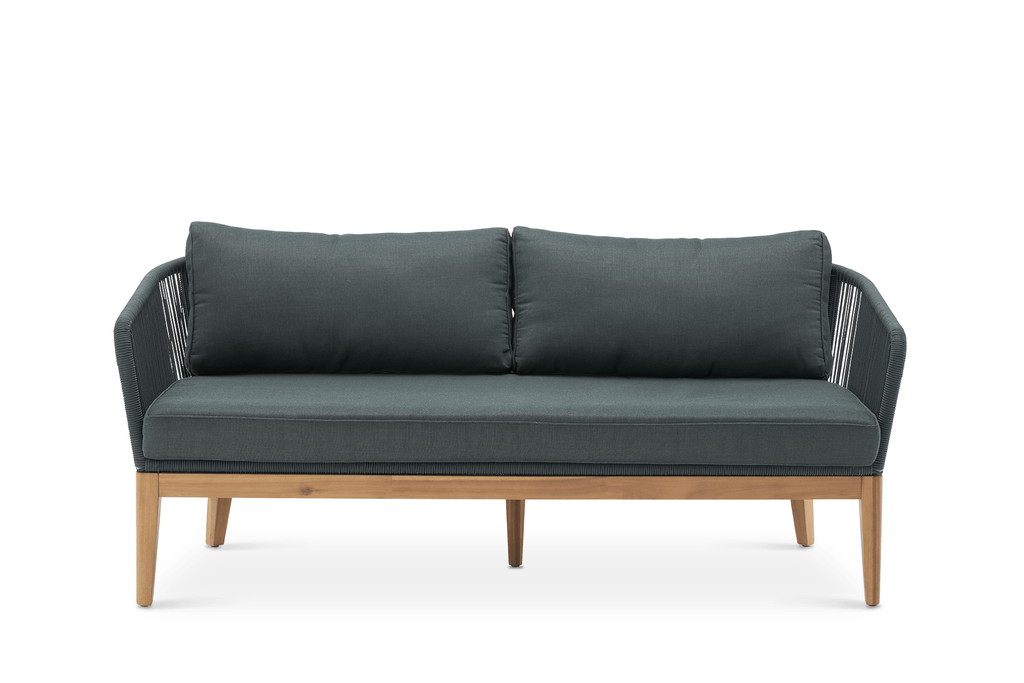 Maui Outdoor Loveseat, Charcoal