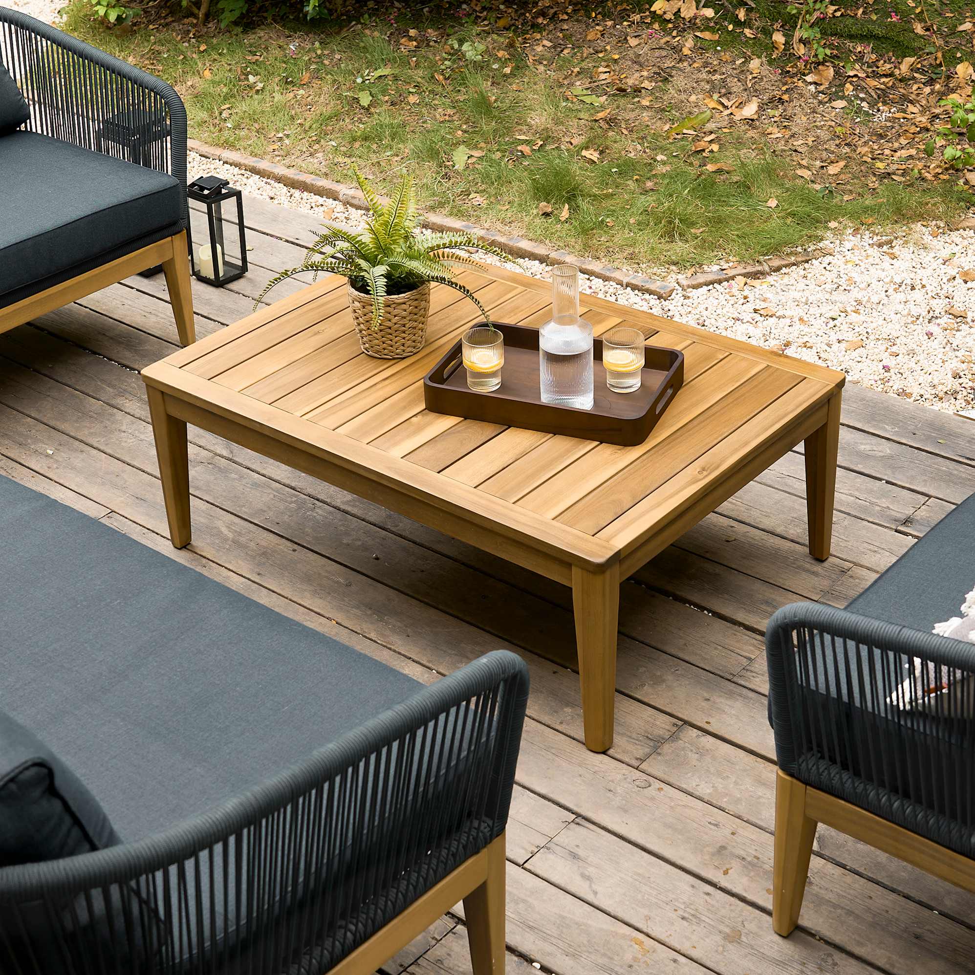 Maui Outdoor 2 Seater Sofa, 2 Lounge Chairs & Table Set 5