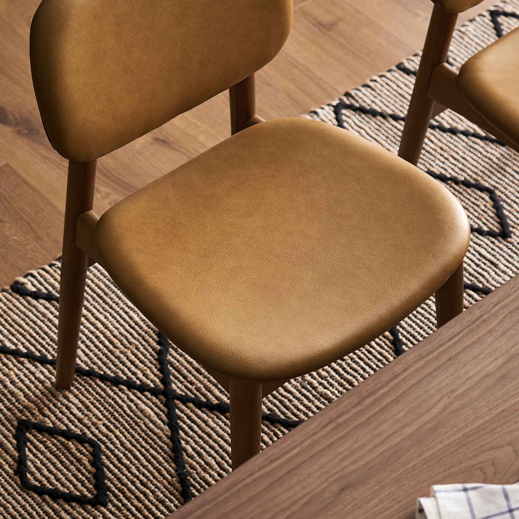 Kelsey Leather Chair, Walnut Stain 8