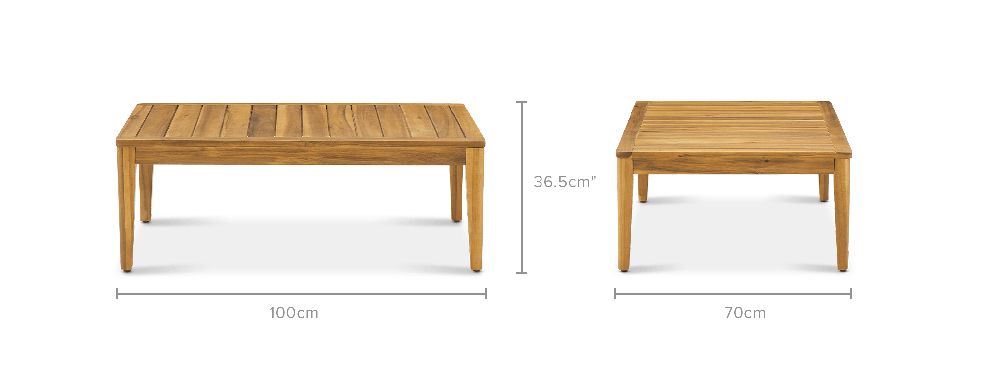 dimension of Maui Outdoor Coffee Table