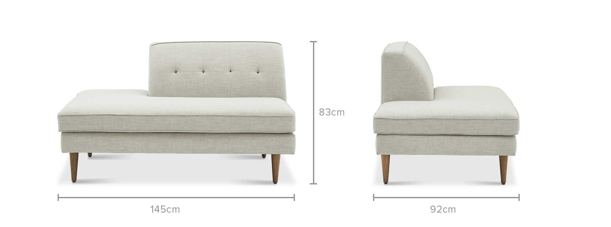 dimension of Elias Side Chaise