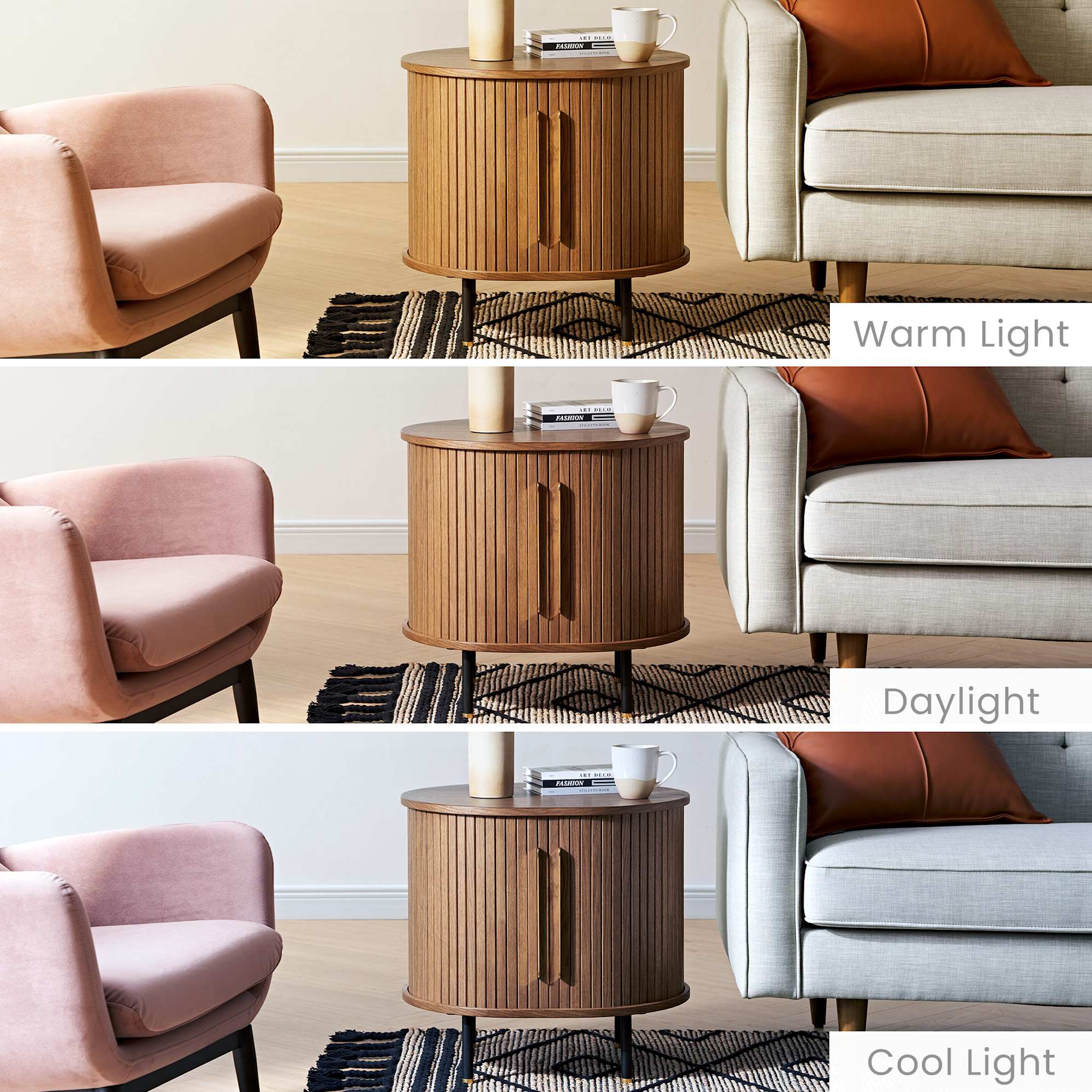 Dalton Bed with 2 Harper Side Table Set 6
