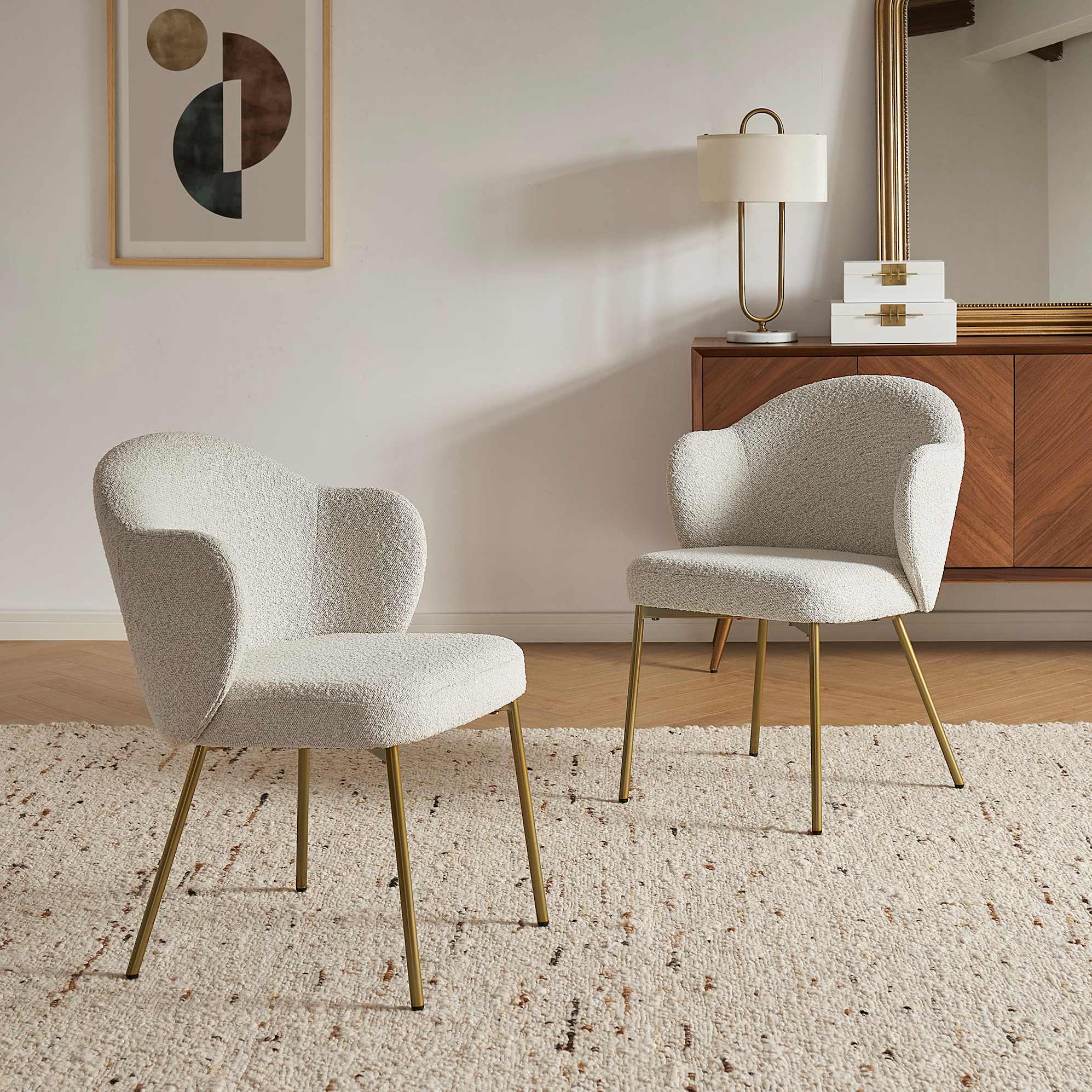 Simone Performance Bouclé Chair 6