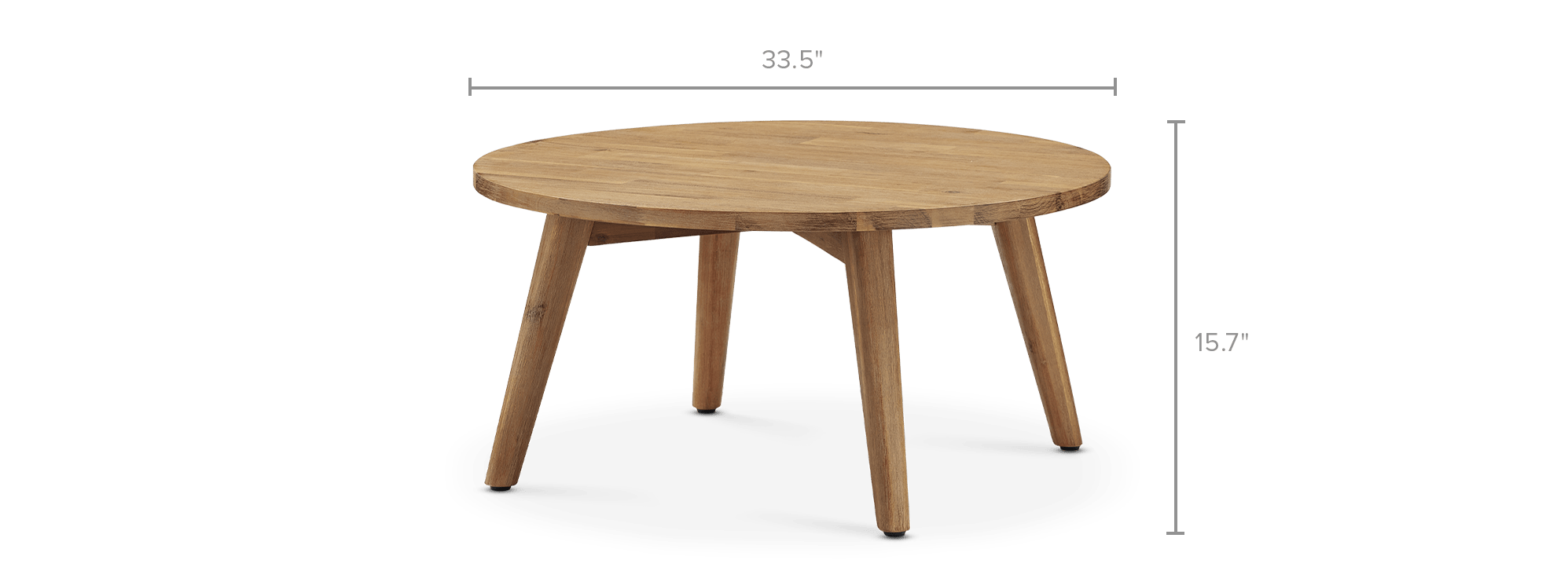 dimension of Seb Round Coffee Table