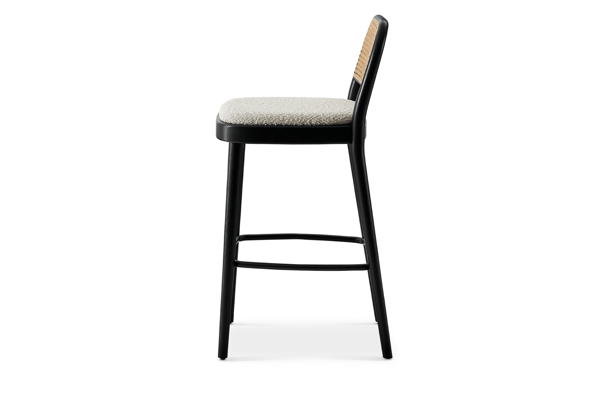Edith Cane Bar Stool, Black 11