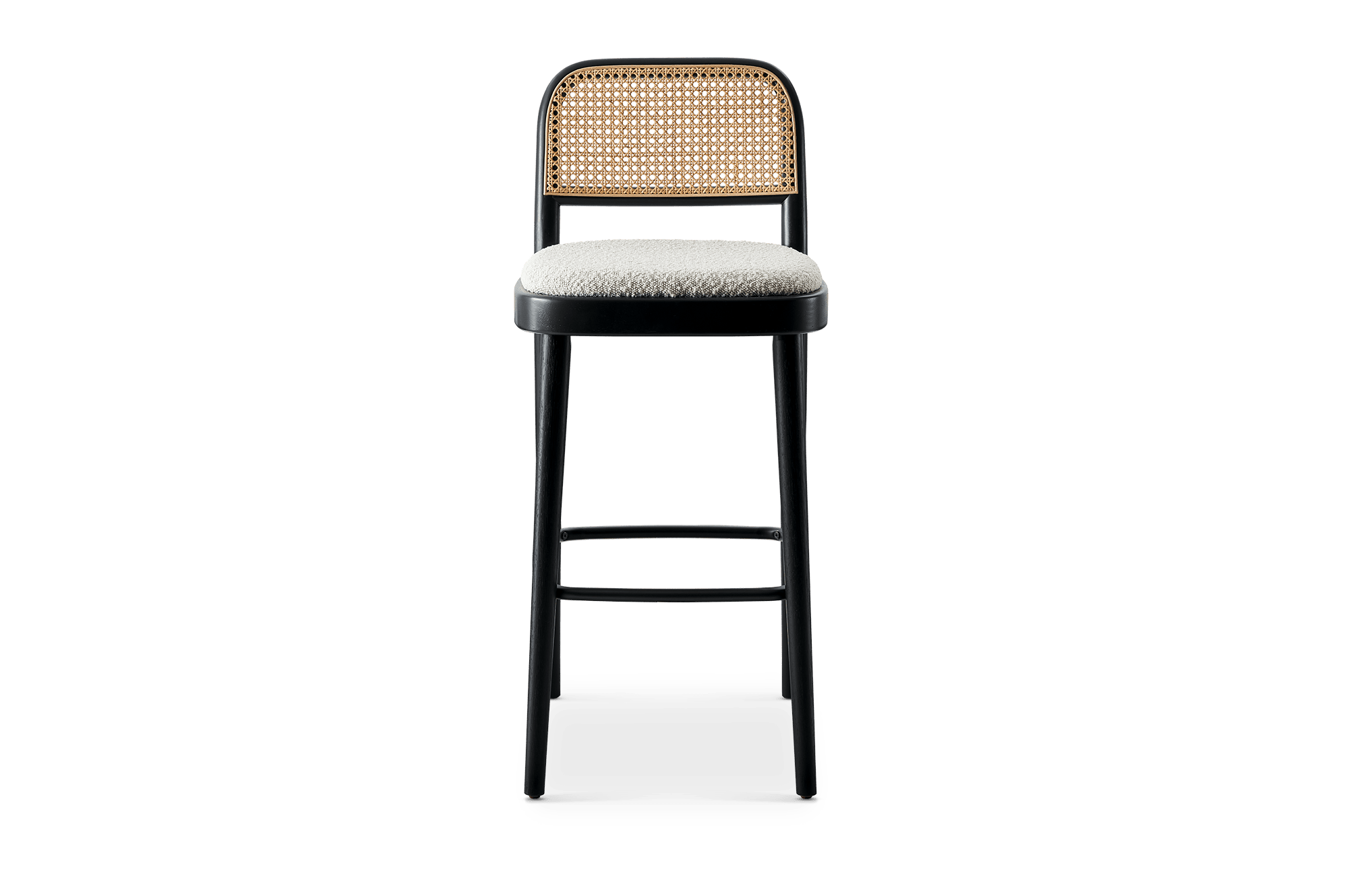 Edith Cane Bar Stool, Black 10