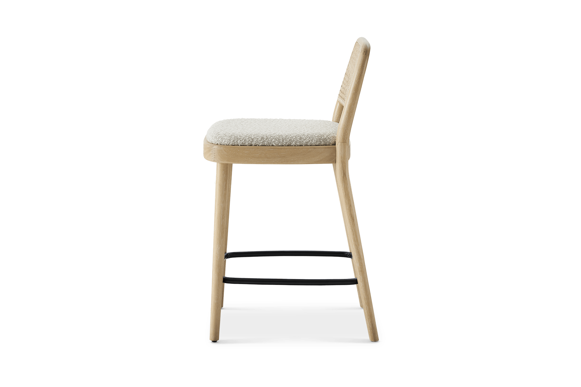 Edith Cane Counter Stool, White Wash 11