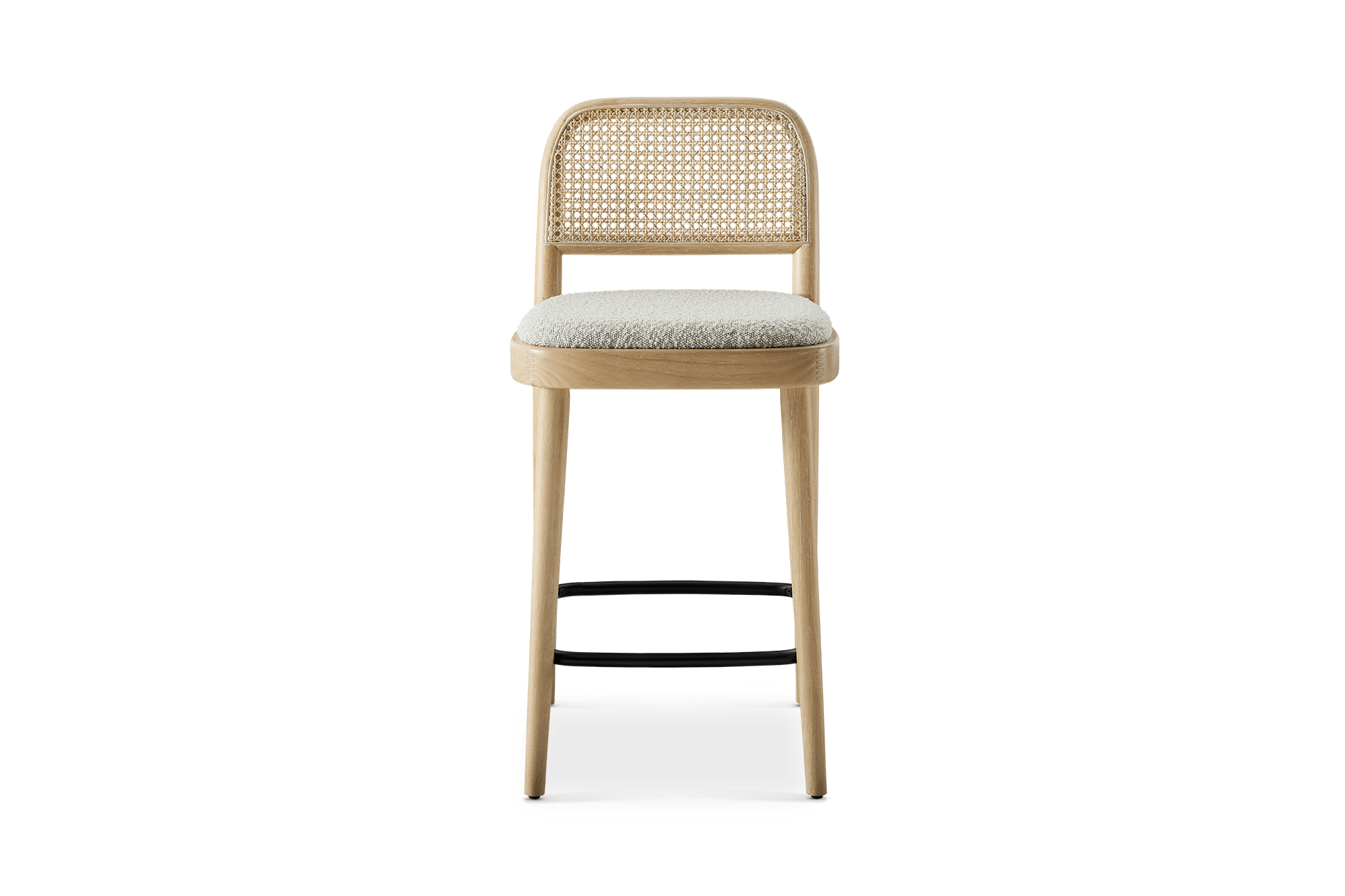 Edith Cane Counter Stool, White Wash 10