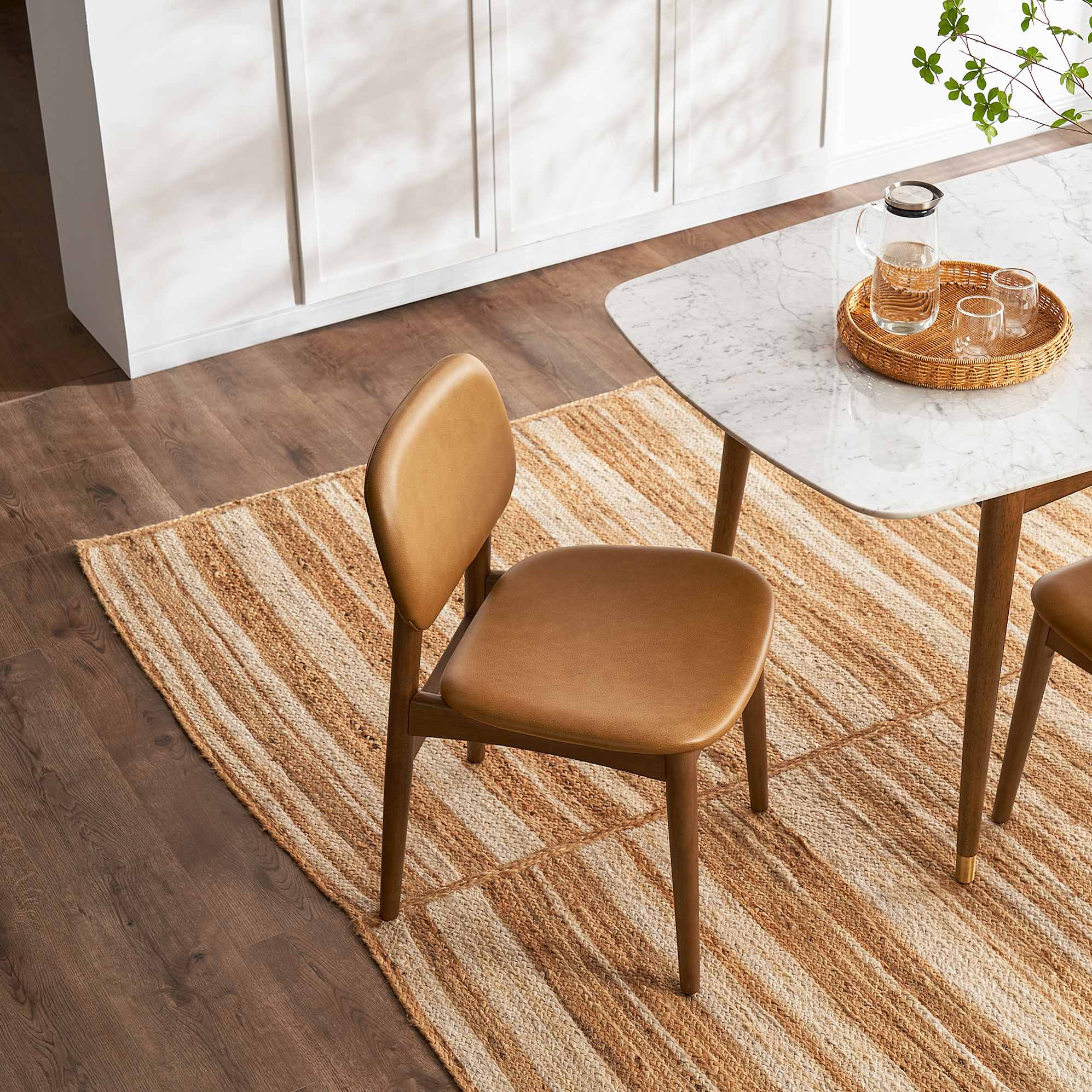 Kelsey Leather Chair, Walnut Stain 3