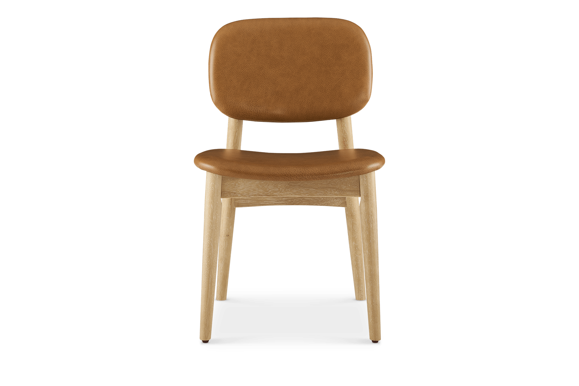 Kelsey Leather Chair, White Wash 11