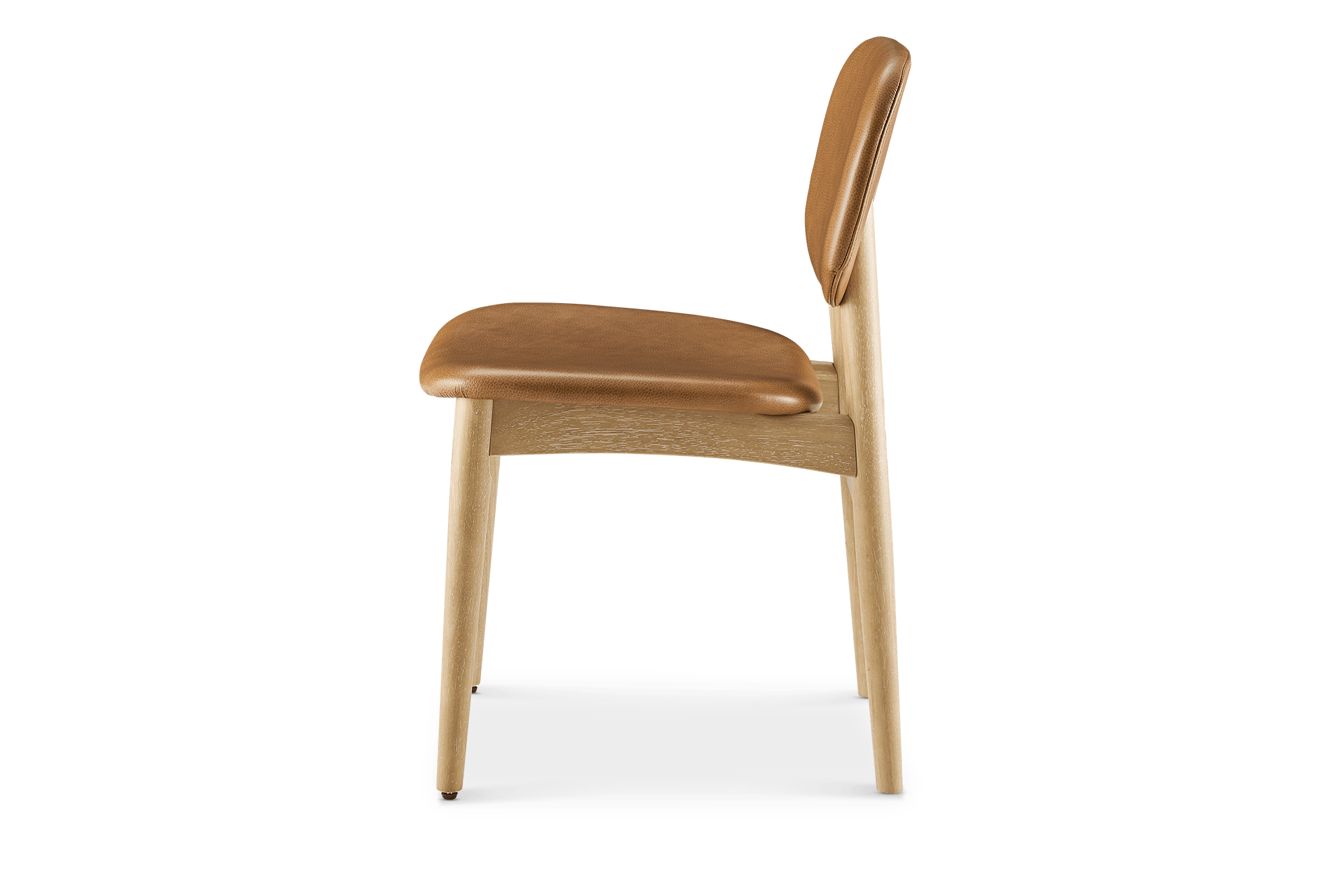 Kelsey Leather Chair, White Wash 12
