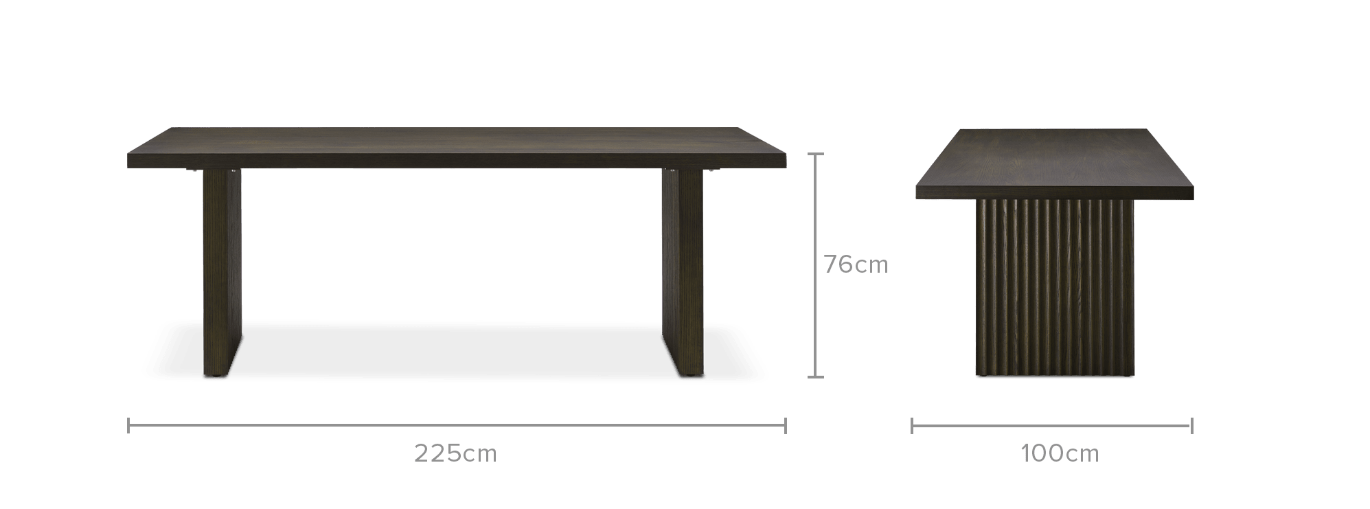 dimension of Sloane Dining Table