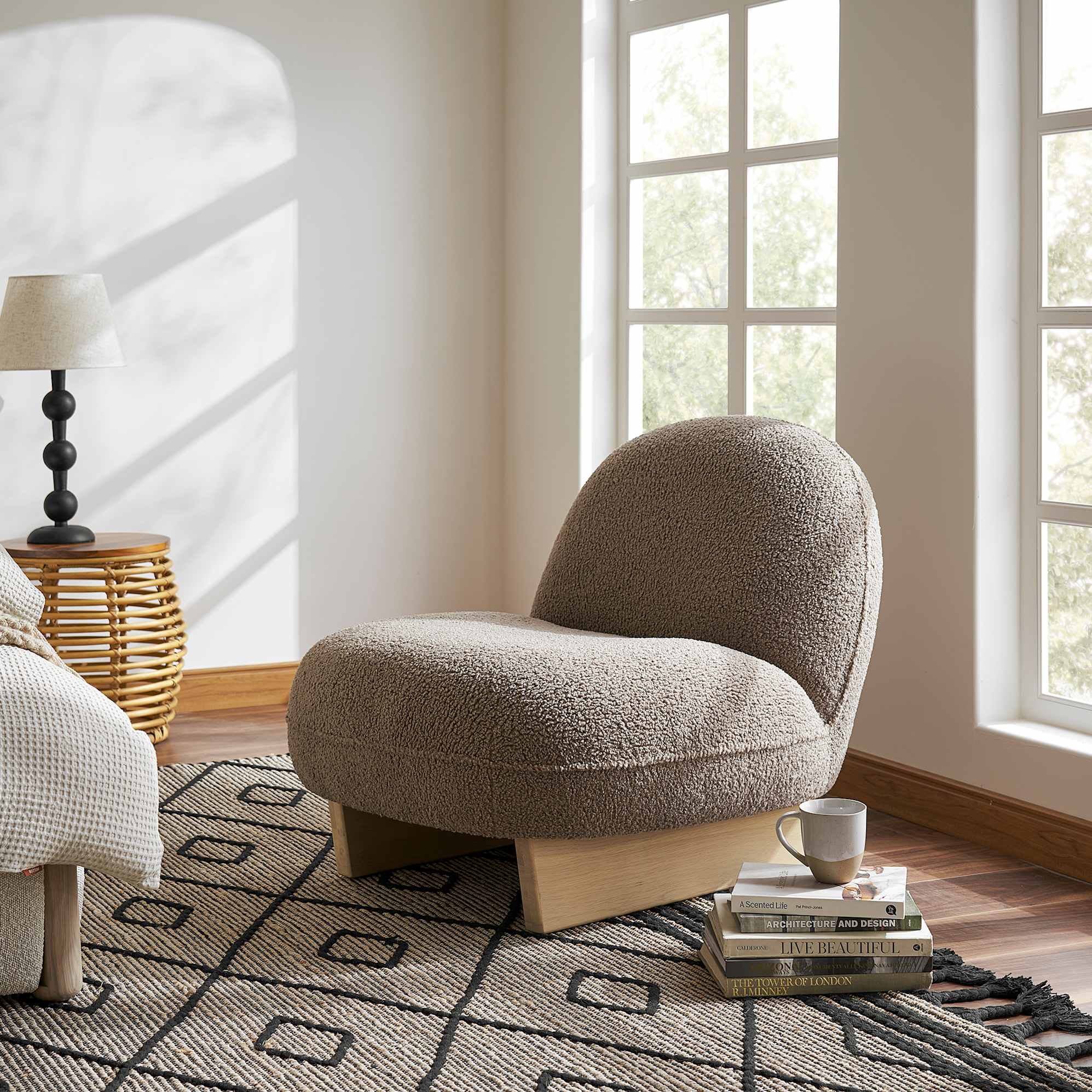 Ingrid Sherpa Chair, Teddy Brown lifestyle