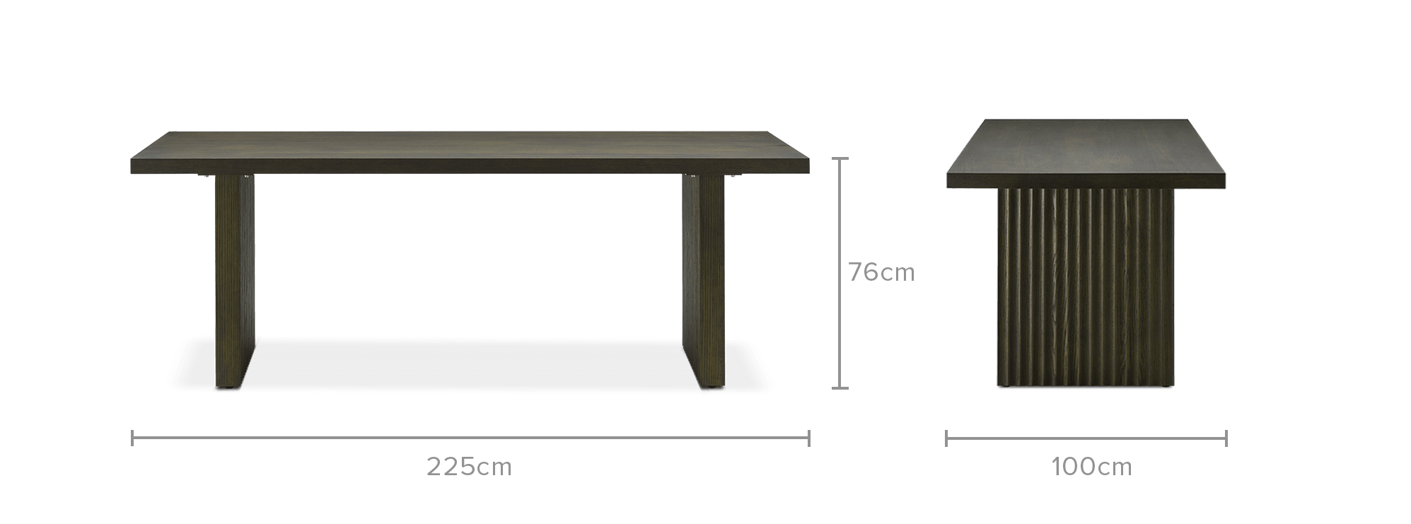 dimension of Sloane Dining Table