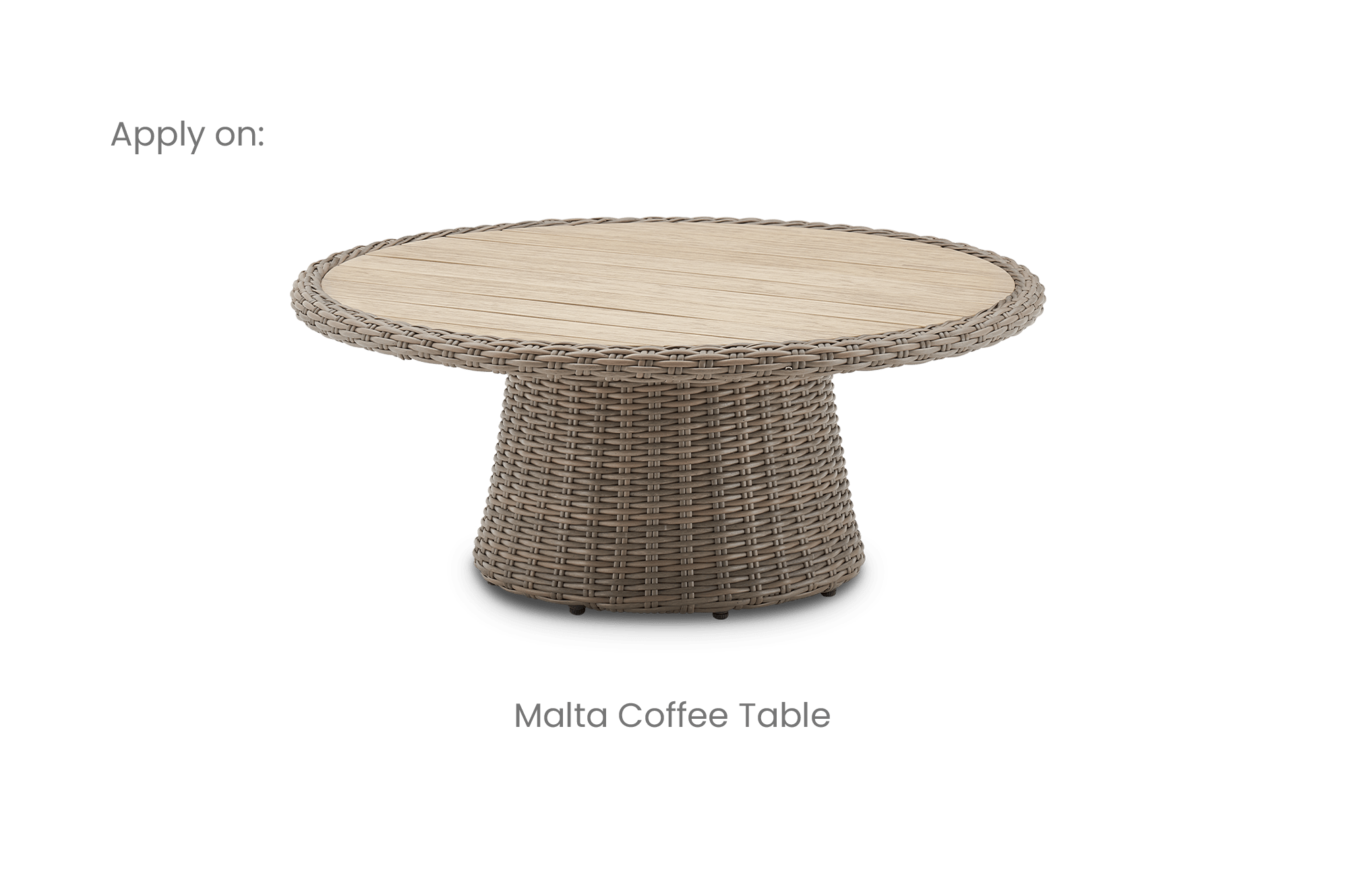 Malta Outdoor Round Pedestal Coffee Table Cover 4