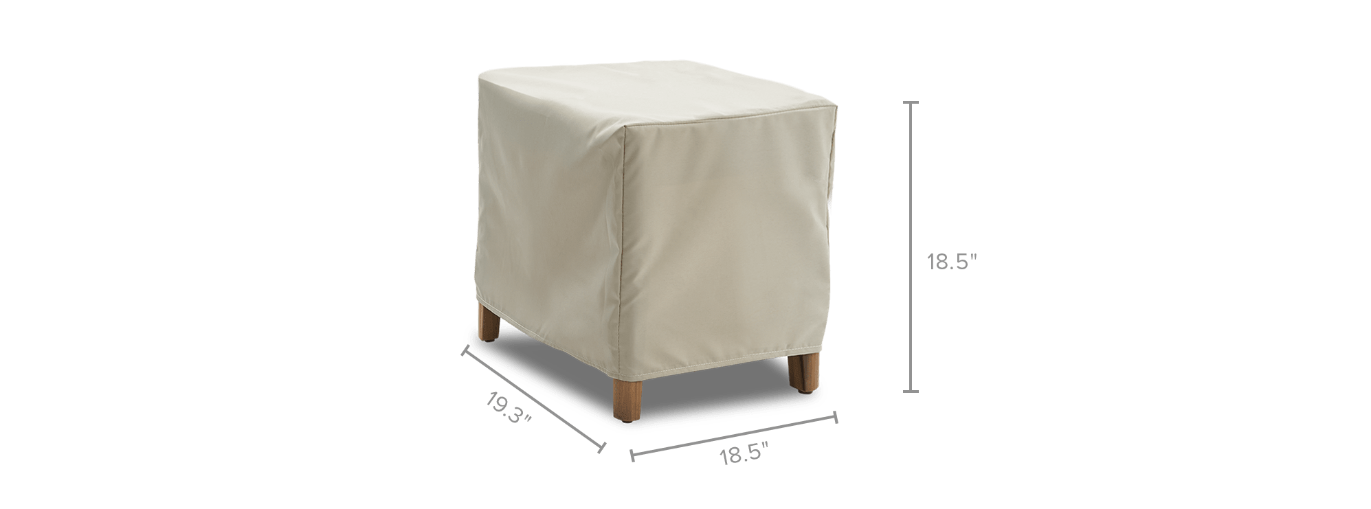 dimension of Maui Outdoor Side Table Cover