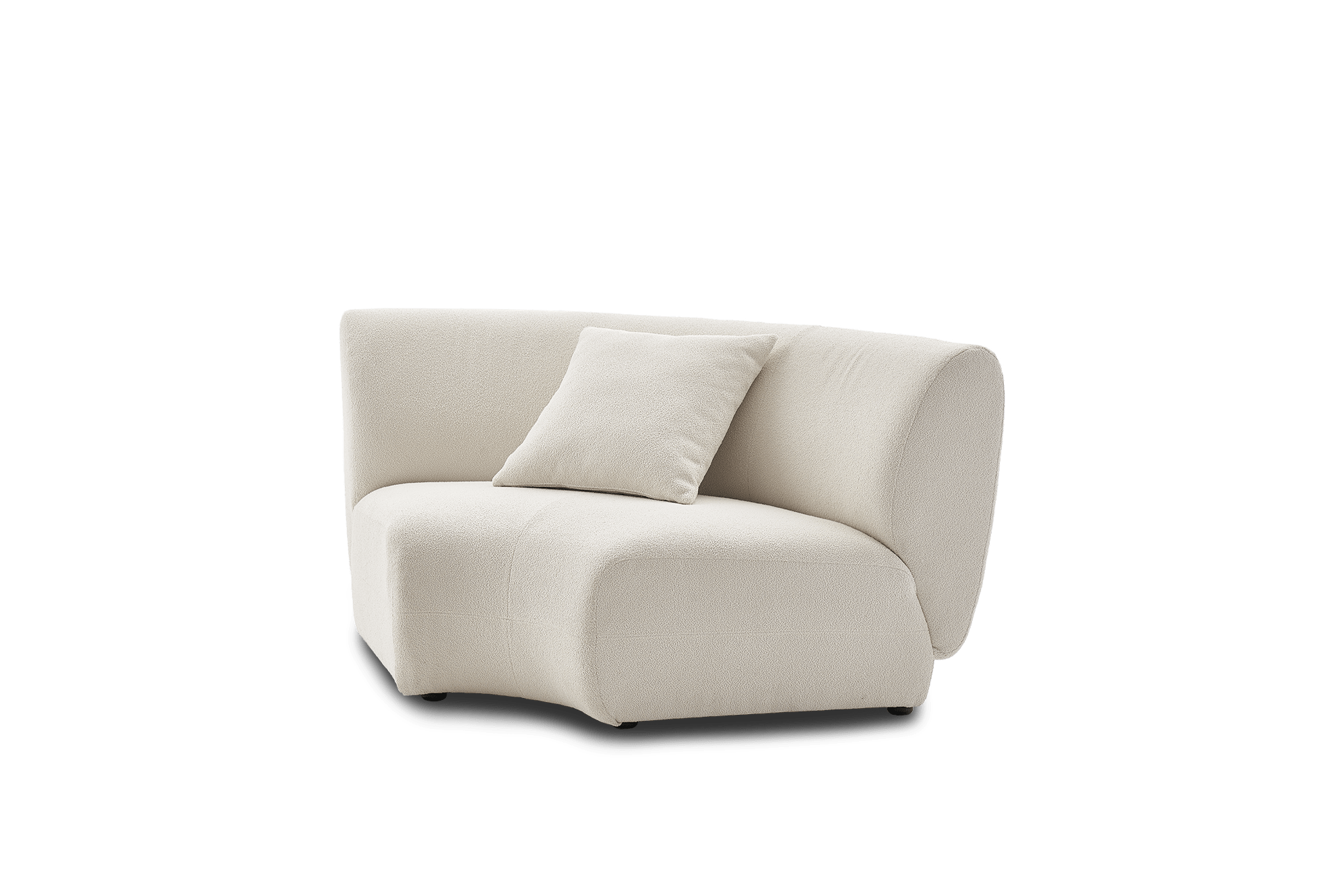 Auburn Performance Fabric Curve Corner Sofa 8