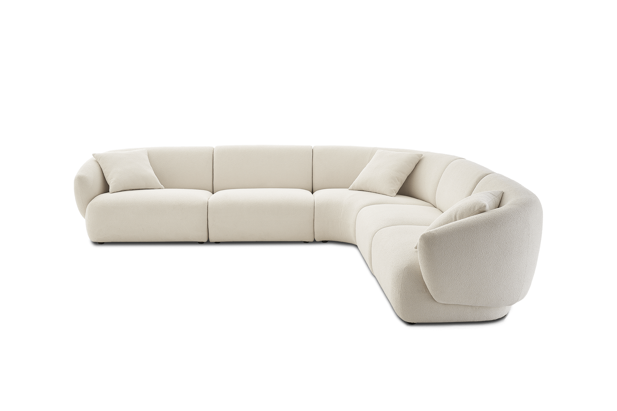 Auburn Performance Fabric Extended L-Shape Sectional Sofa 10