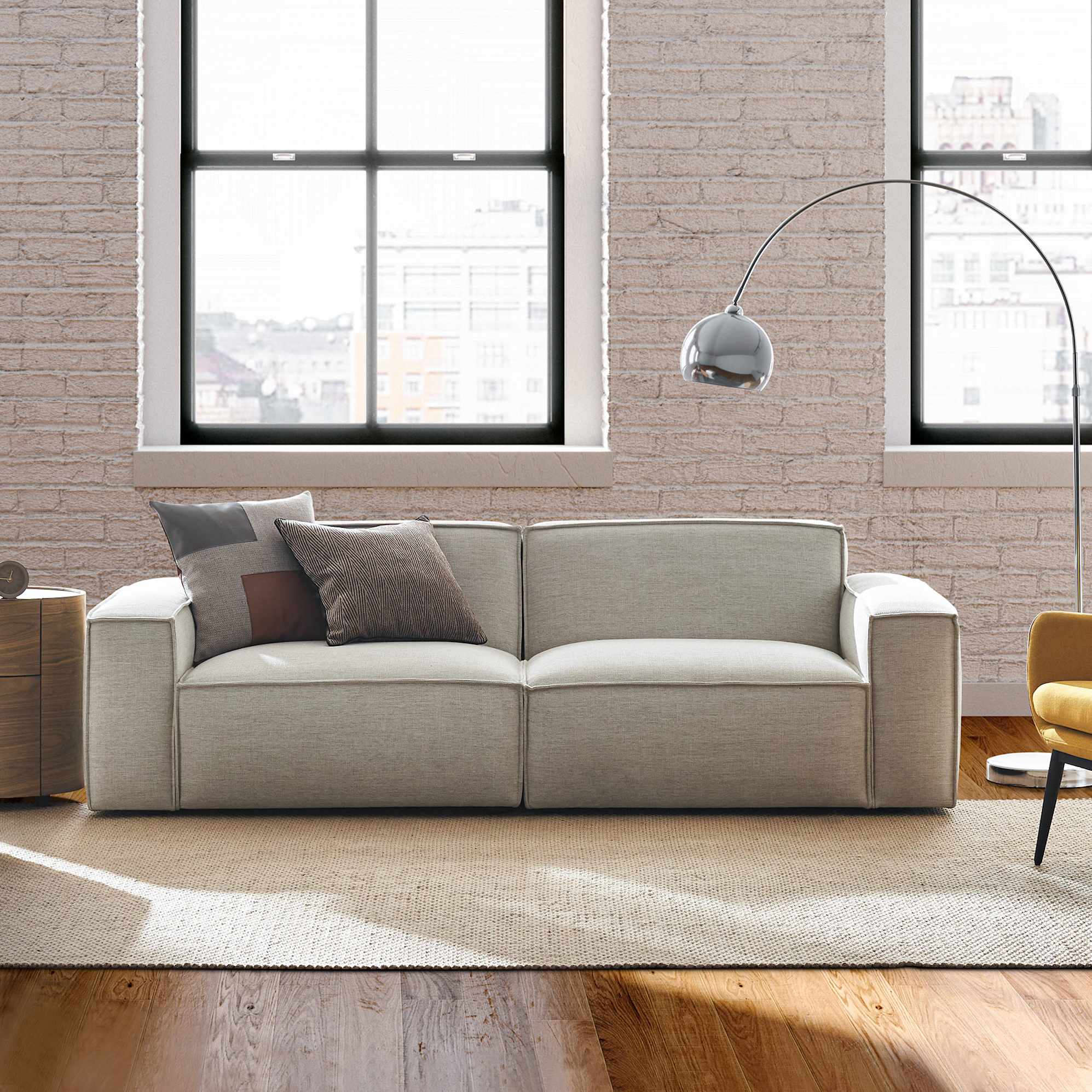Jonathan Sofa, Performance Creamy White lifestyle