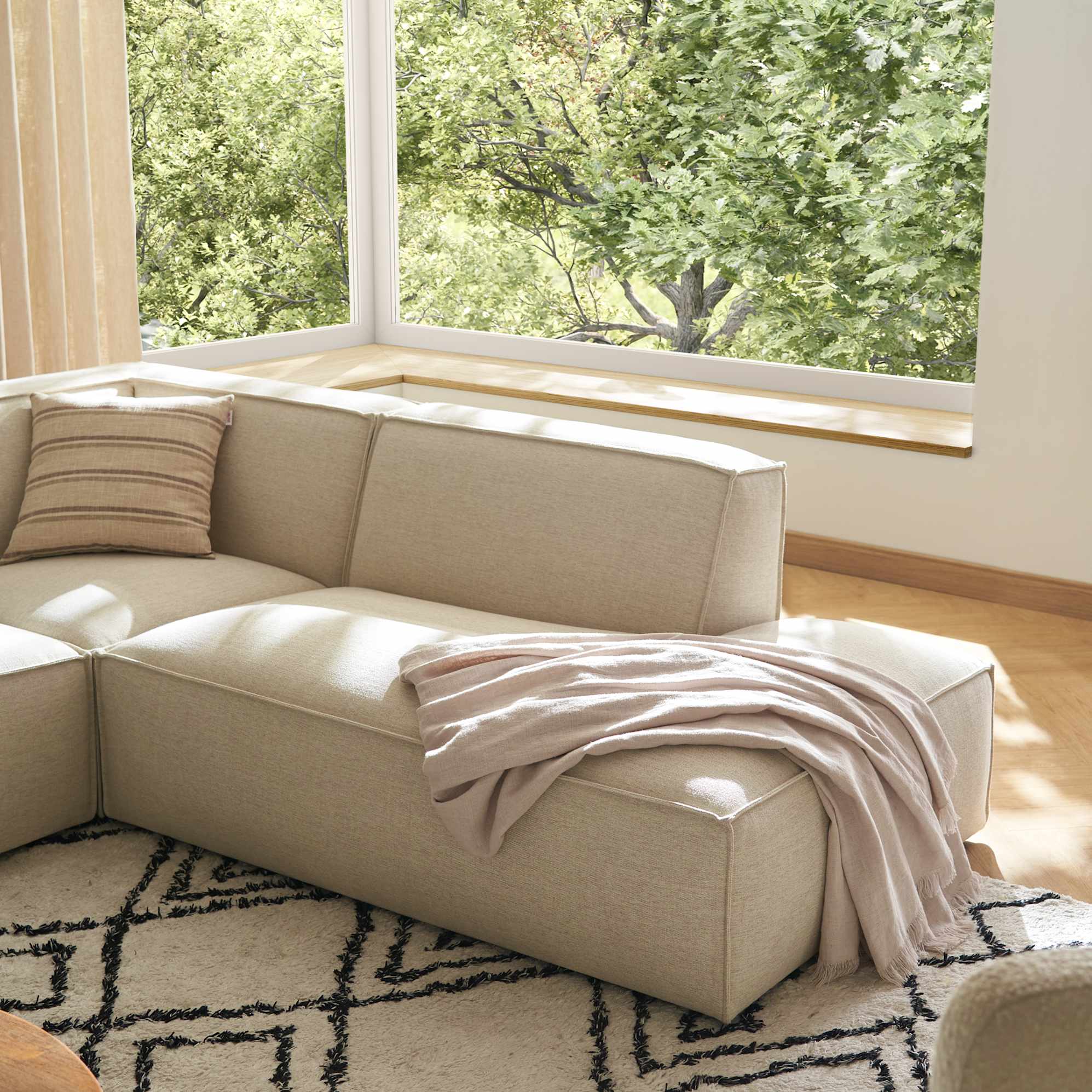 Jonathan Side Chaise Sectional Sofa with Ottoman 6