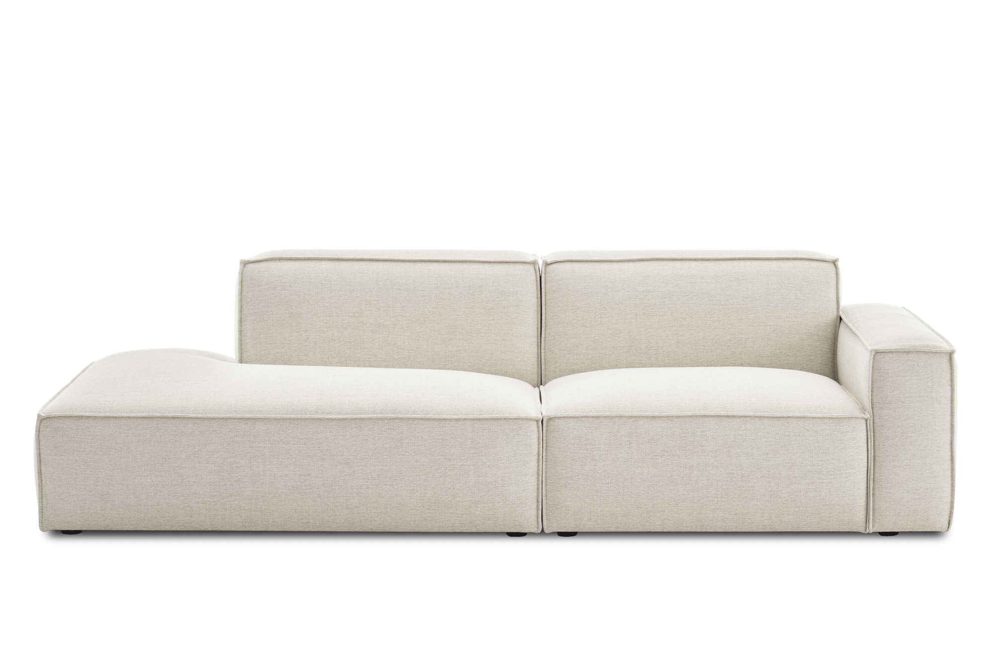 Jonathan Side Chaise Sofa Left Facing, Performance Creamy White