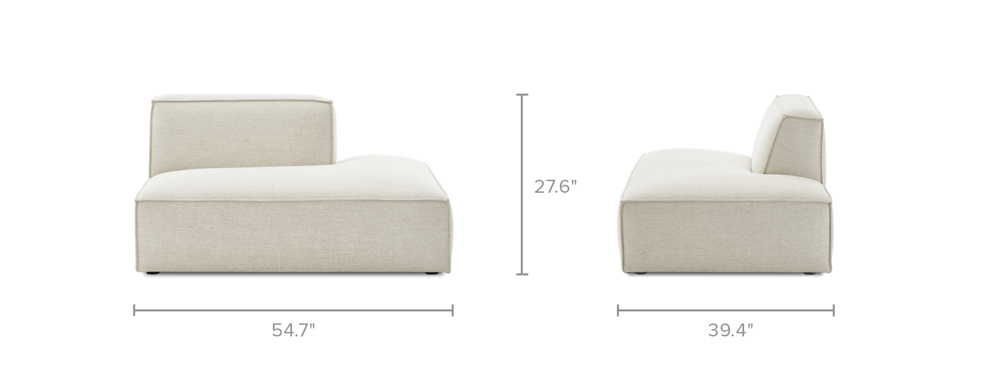 dimension of Jonathan Right Chaise