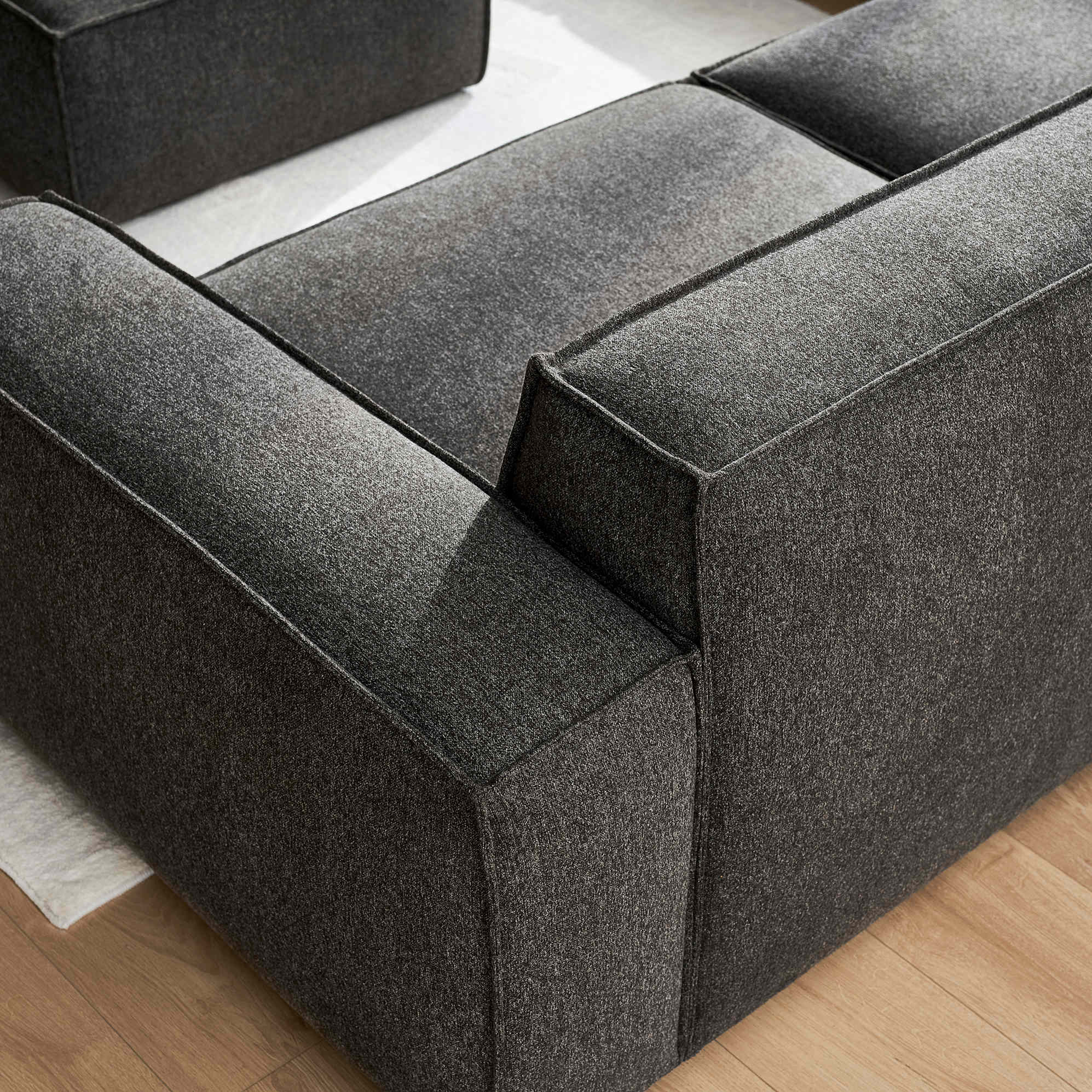 Jonathan Side Chaise Sofa with Ottoman 9