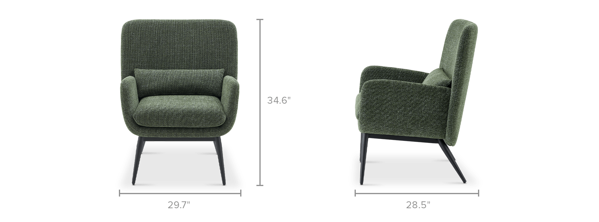 dimension of Cammy Armchair