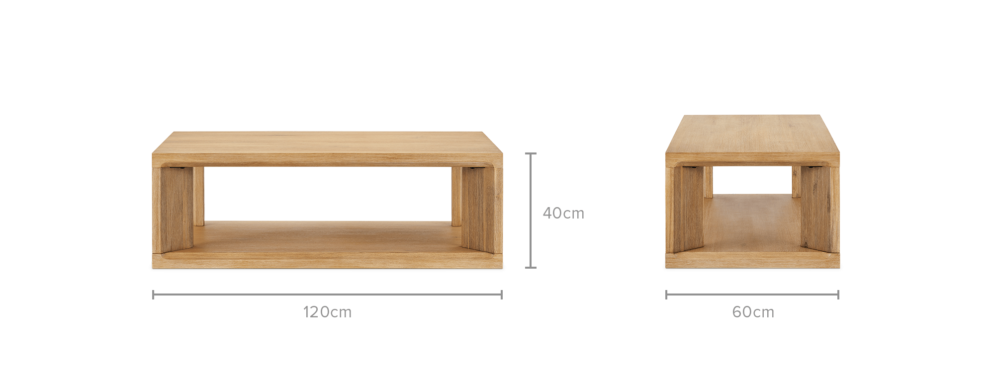 dimension of Casa Rectangular Box Coffee Table