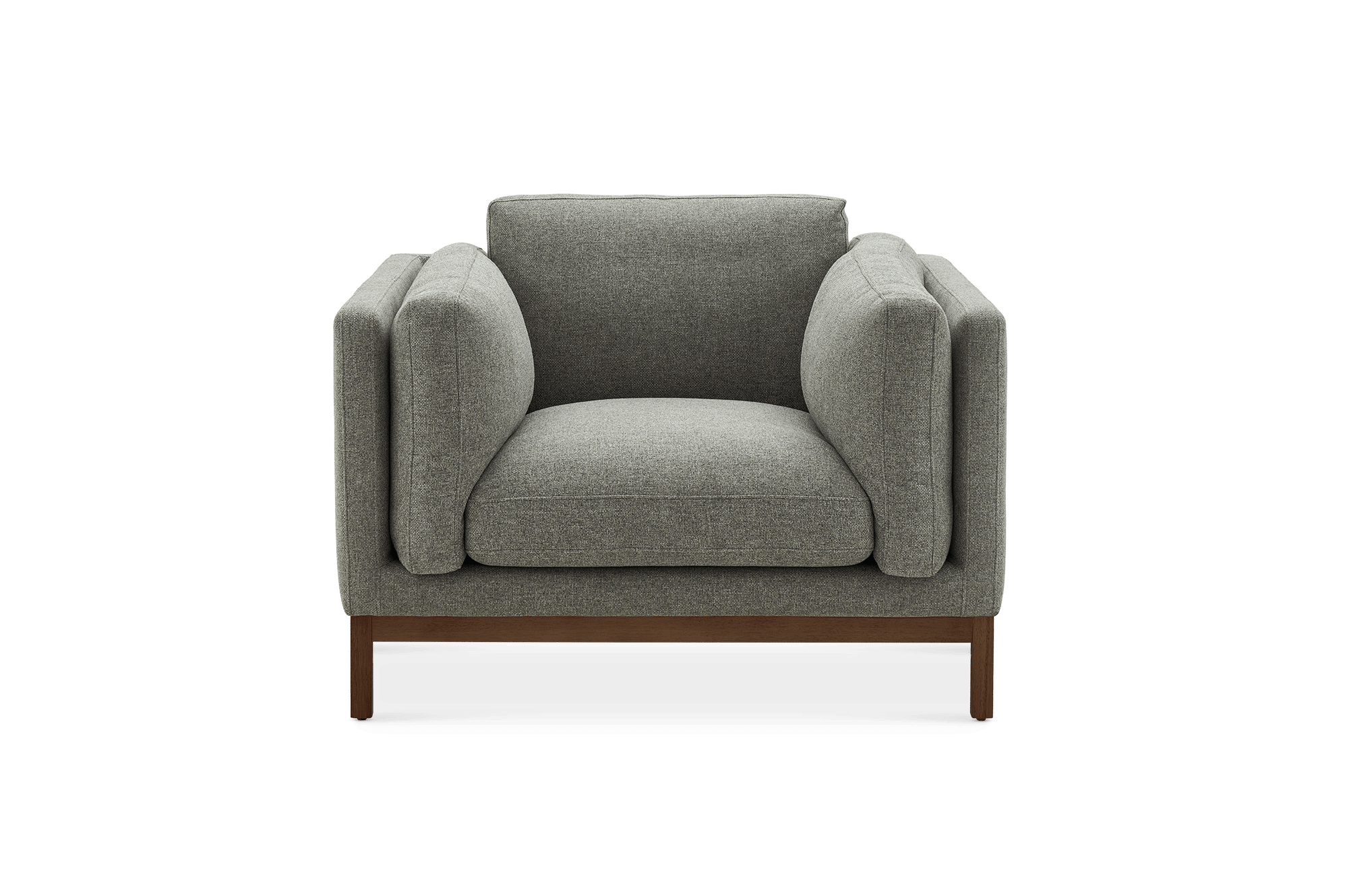 Owen Armchair, Haze (Walnut Leg)