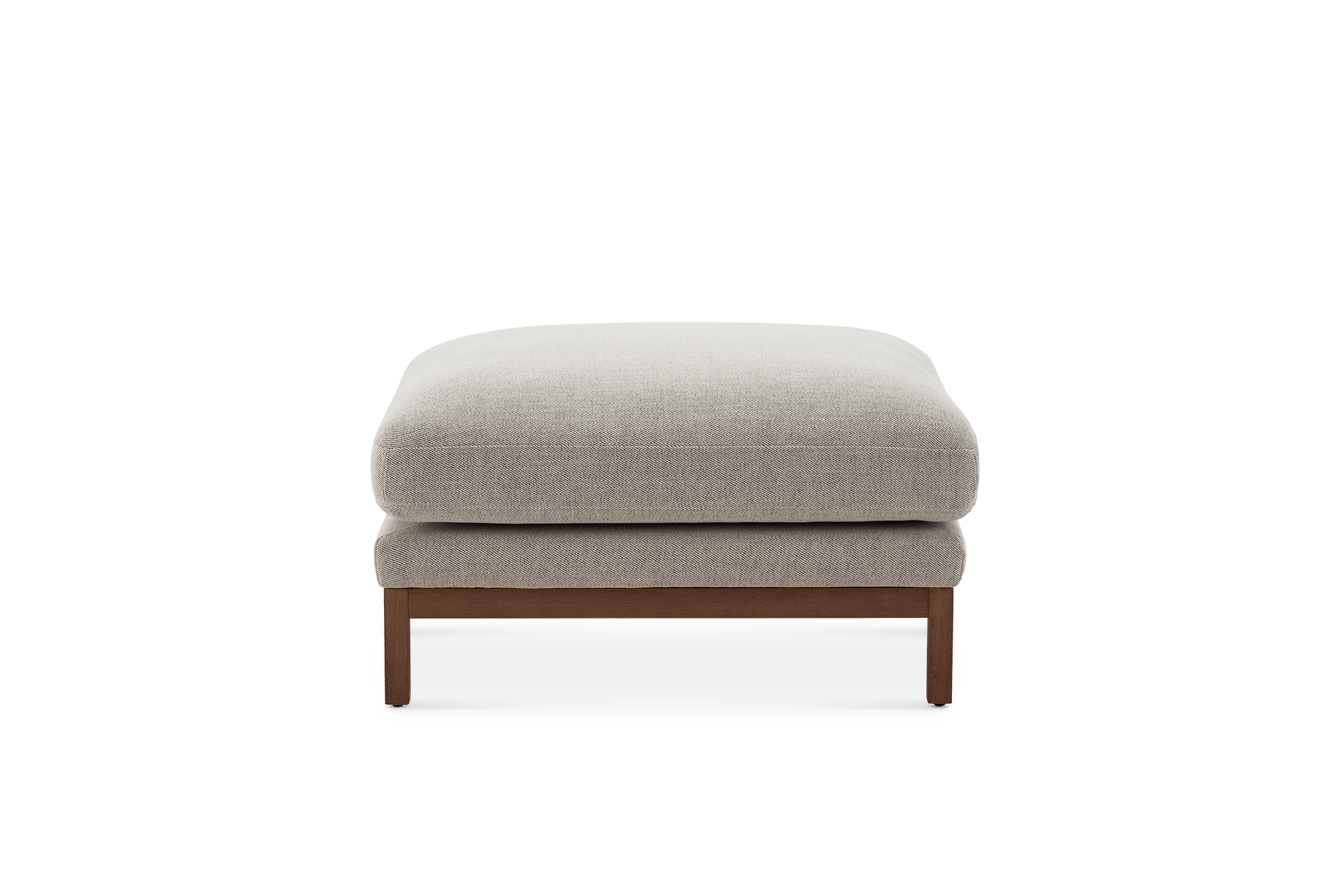 Owen Ottoman, Pearl Beige (Walnut Leg)