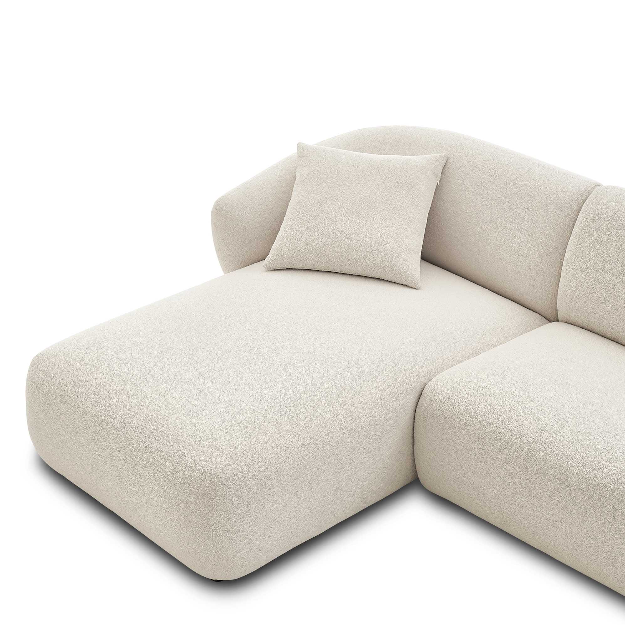 Auburn Performance Fabric Chaise Sectional Sofa 5