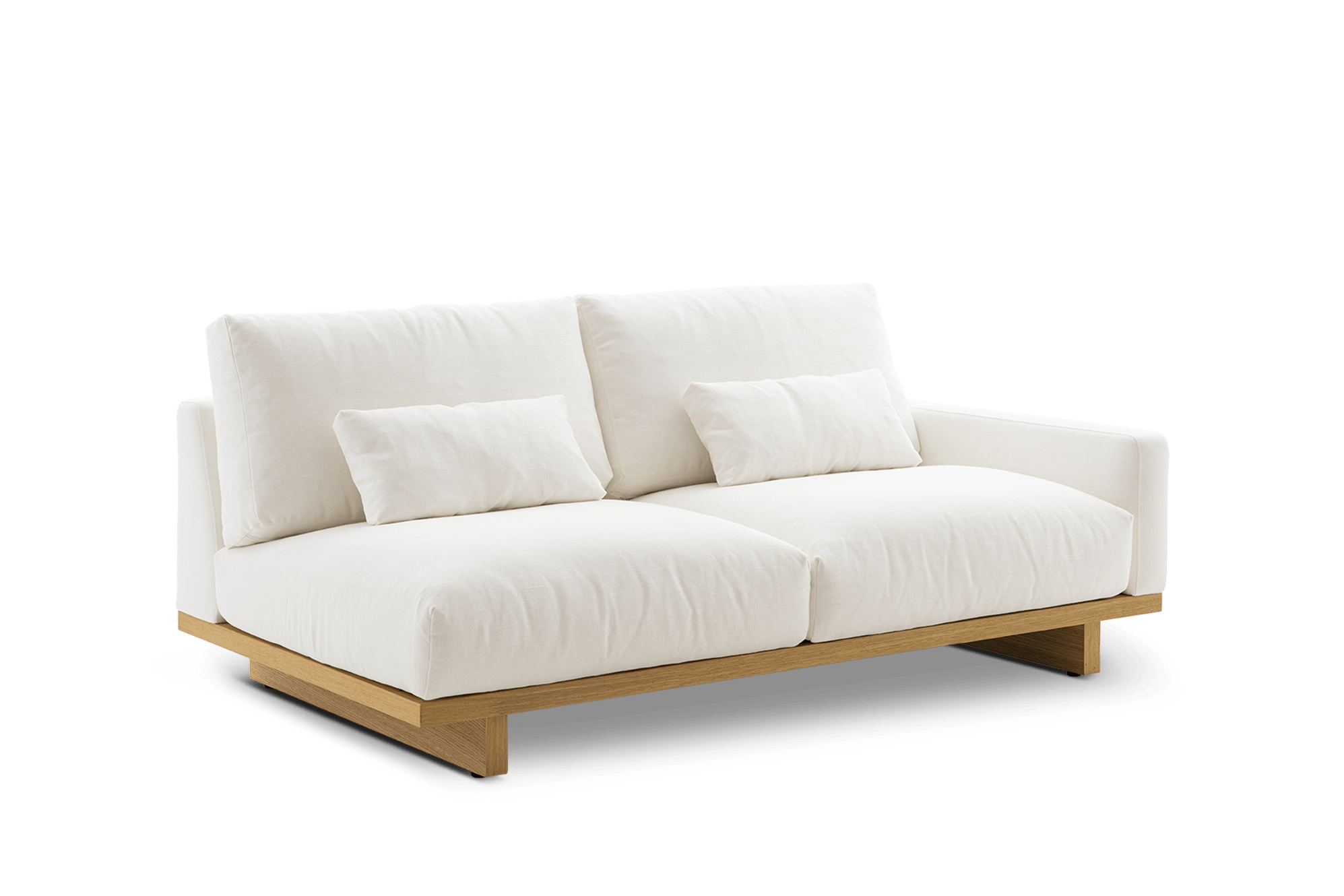 Mori Performance Fabric Single Arm 2 Seater Sofa 11