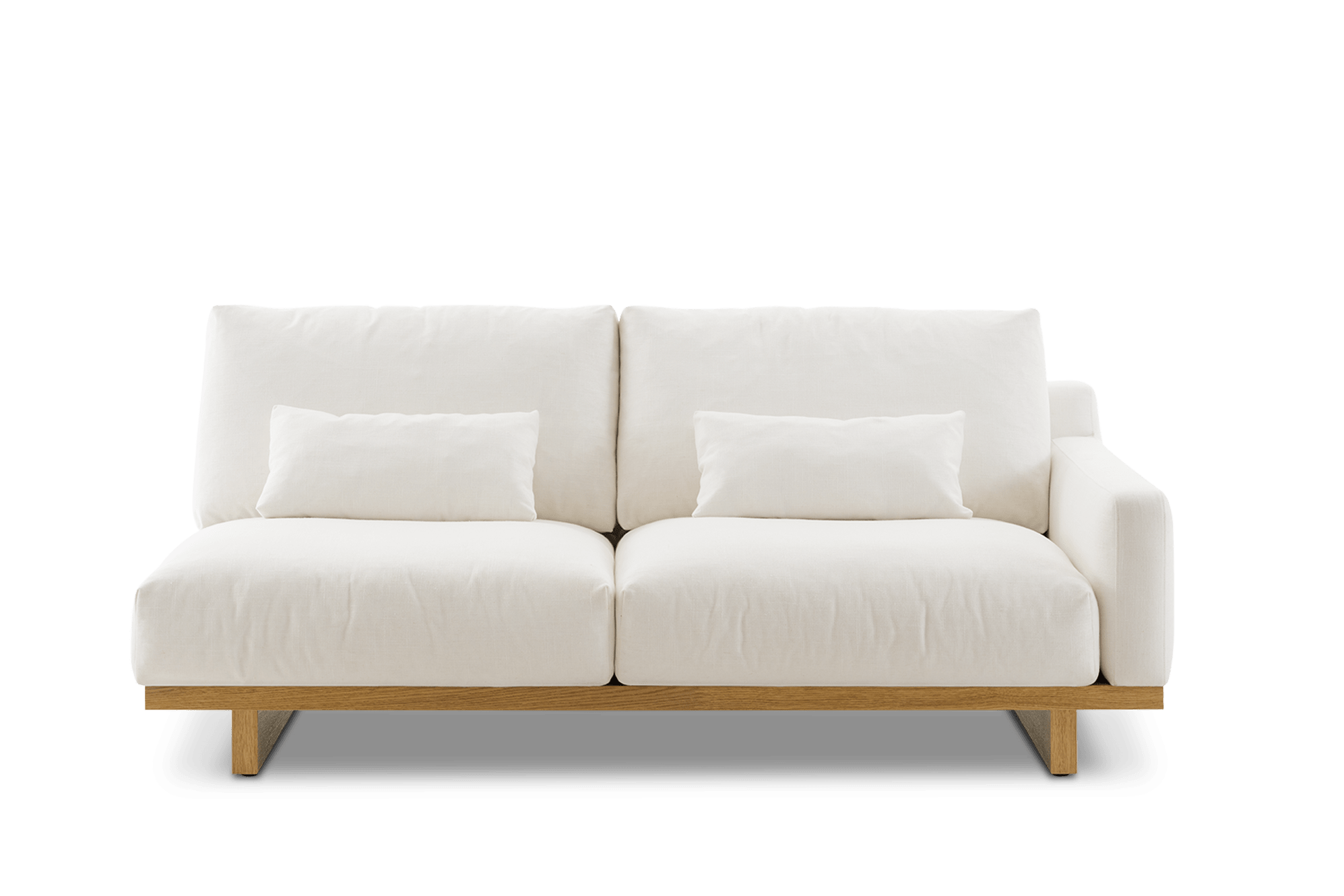 Mori Performance Fabric Single Arm 2 Seater Sofa 2