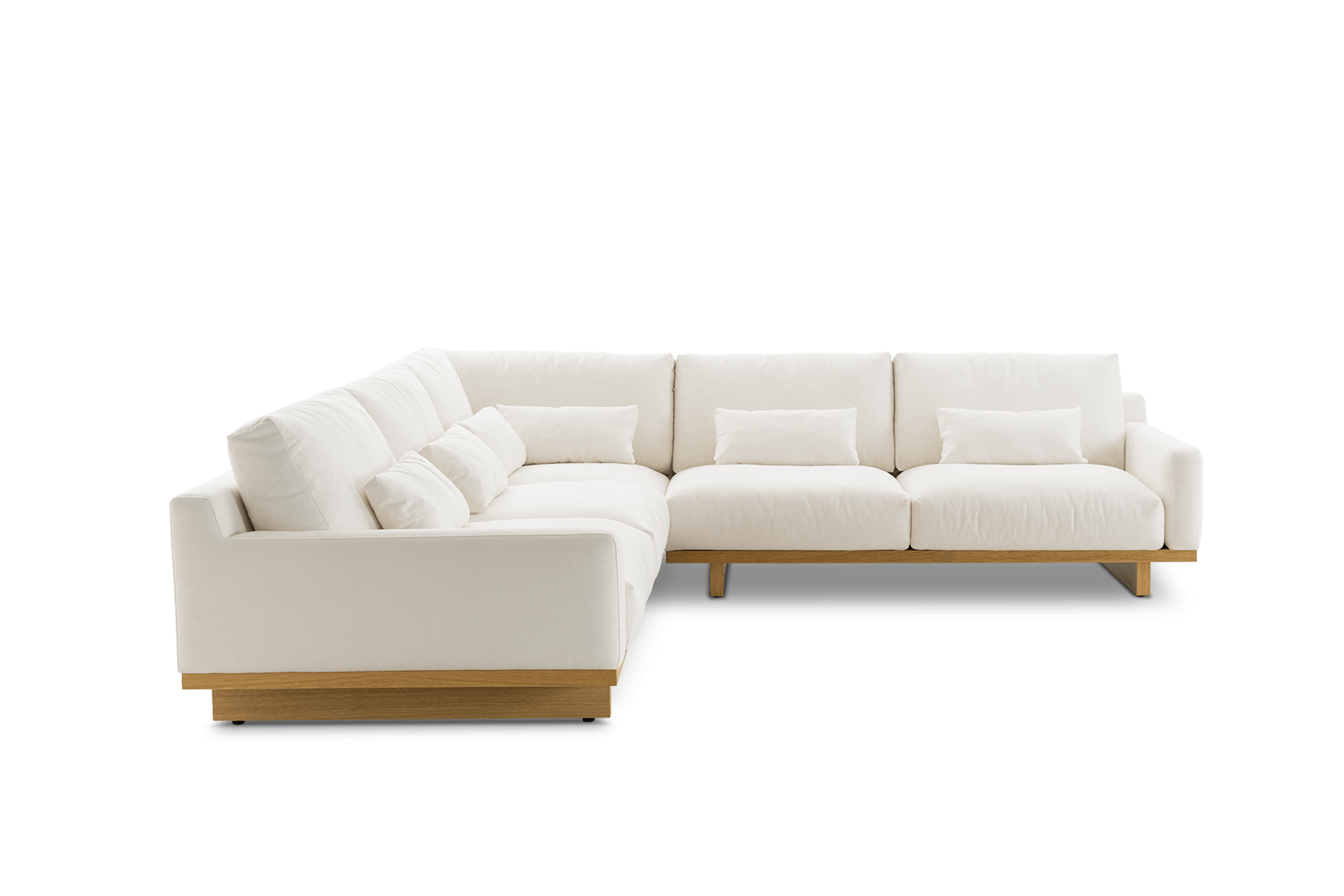 Mori Performance Fabric L-Shape Sectional Sofa 10