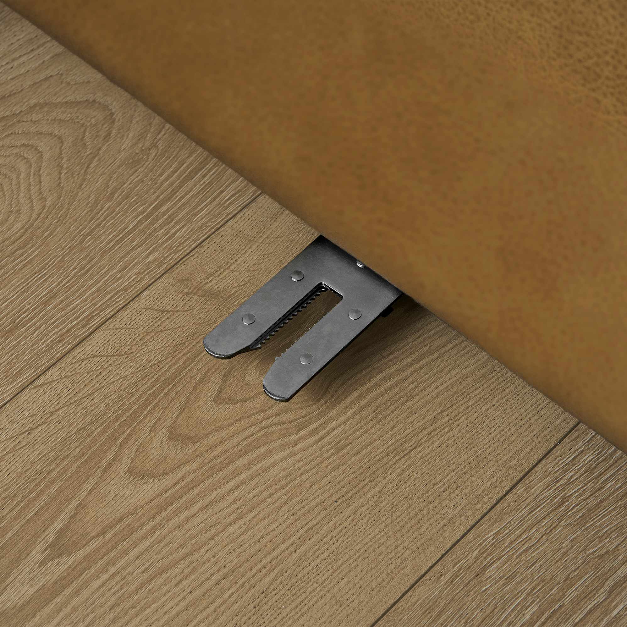 Jonathan Leather Armless 3 Seater Sofa 7