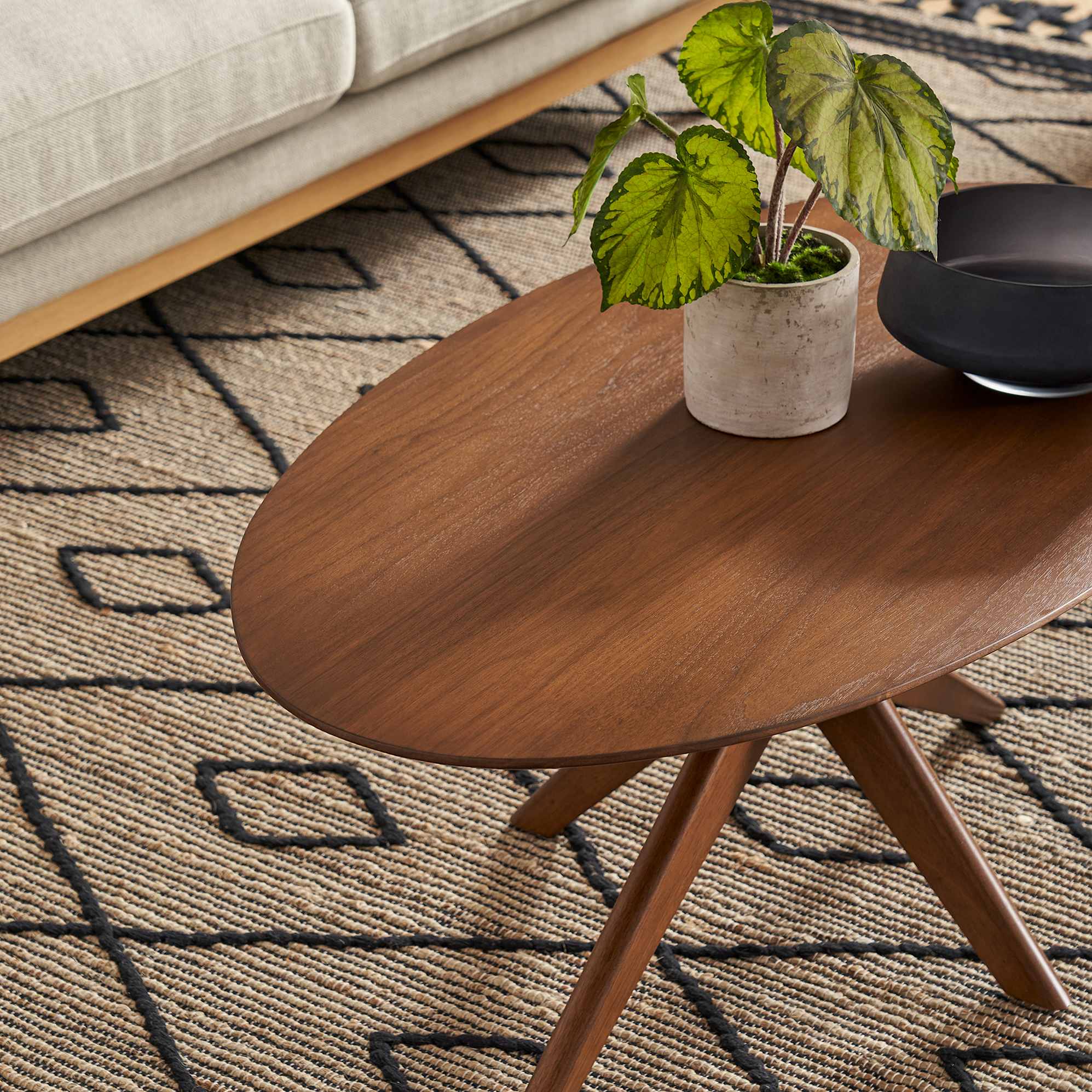 Bristol Coffee Table Set, Walnut 5