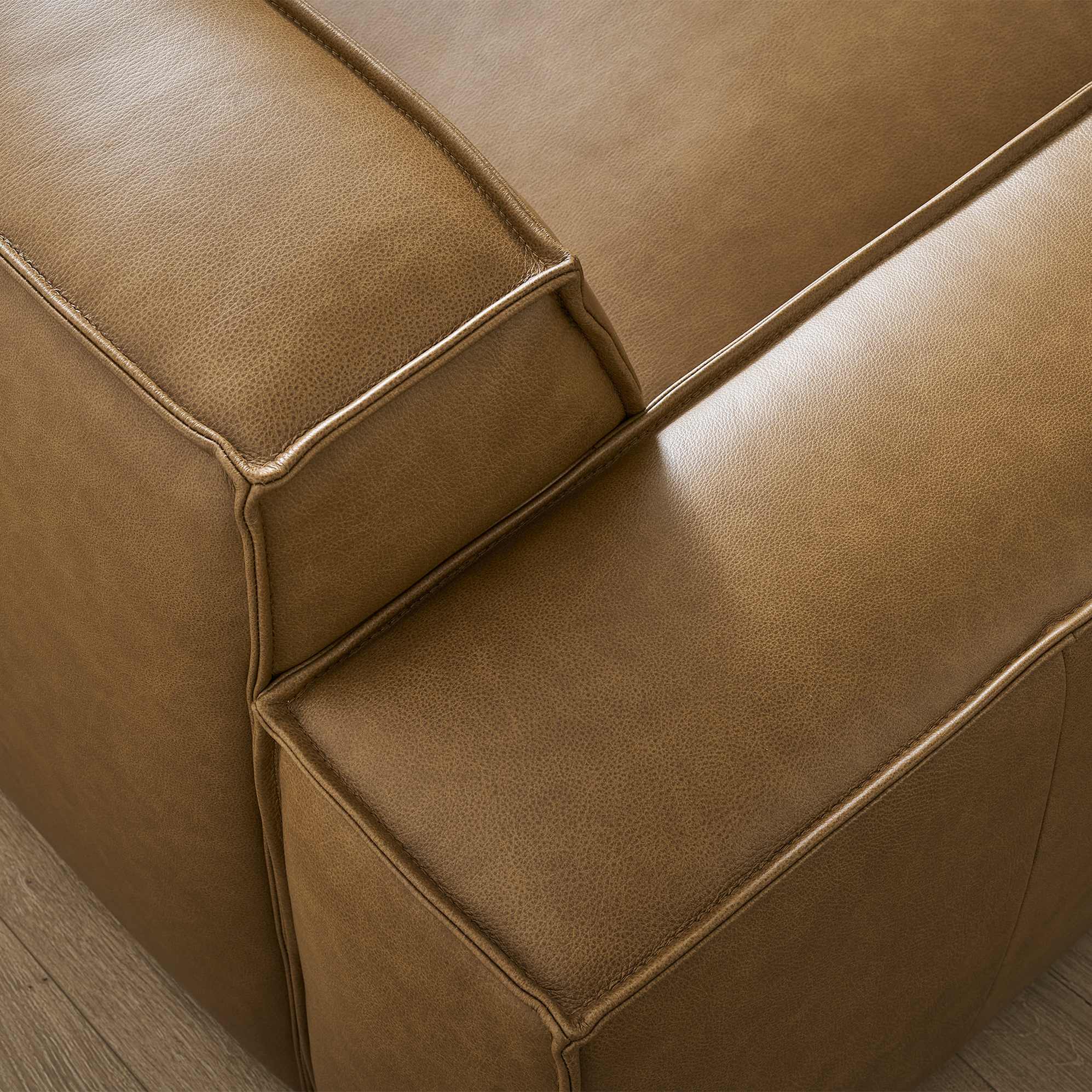 Jonathan Leather Extended Sofa 8