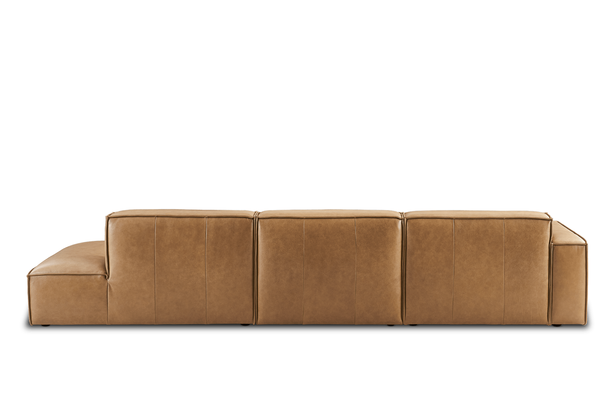 Jonathan Leather Extended Side Chaise Sofa 13