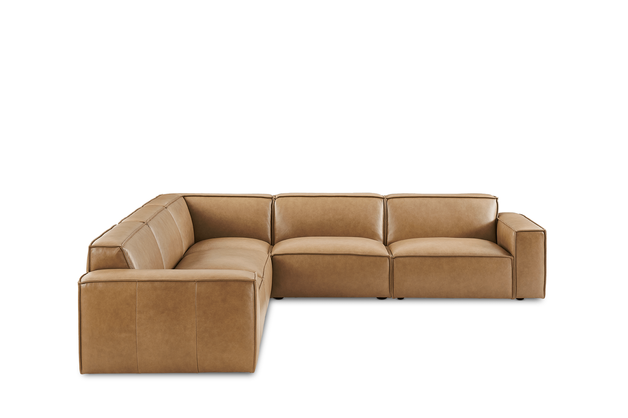 Jonathan Leather L-Shape Sectional Sofa 11