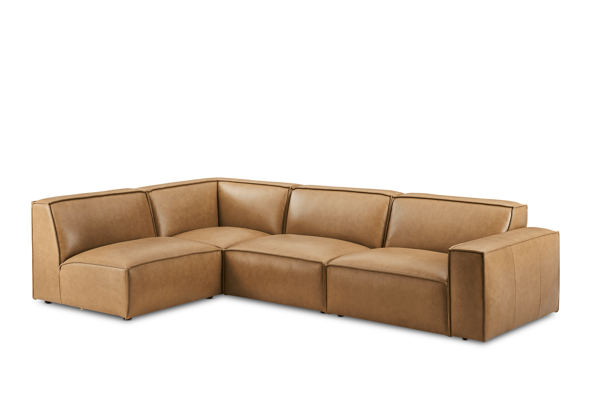 Jonathan Leather Chaise Sectional Sofa 10