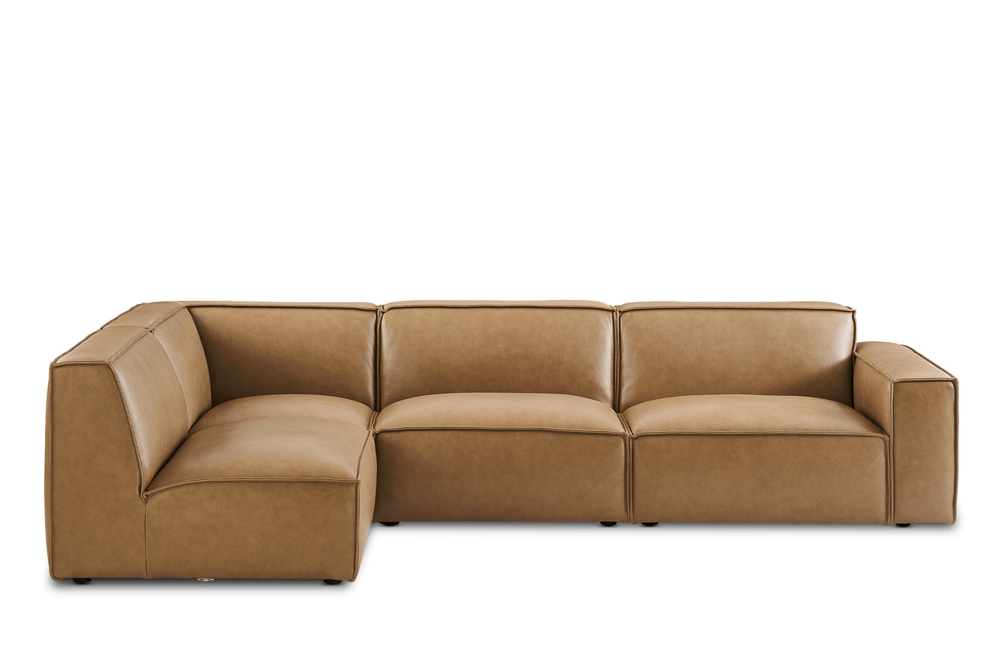 Jonathan Leather Chaise Sectional Sofa 2